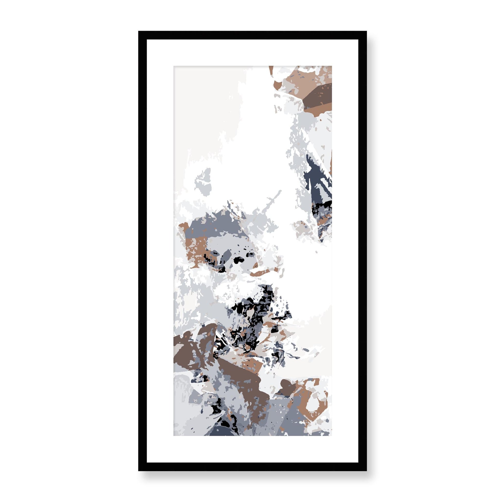 Framed Graphic Art Print, White Mat - 16x33 inches | FP-1220-7694, Prints, Graphic art, Black Frame, 41 x 81 cm ,16 x 32 inches