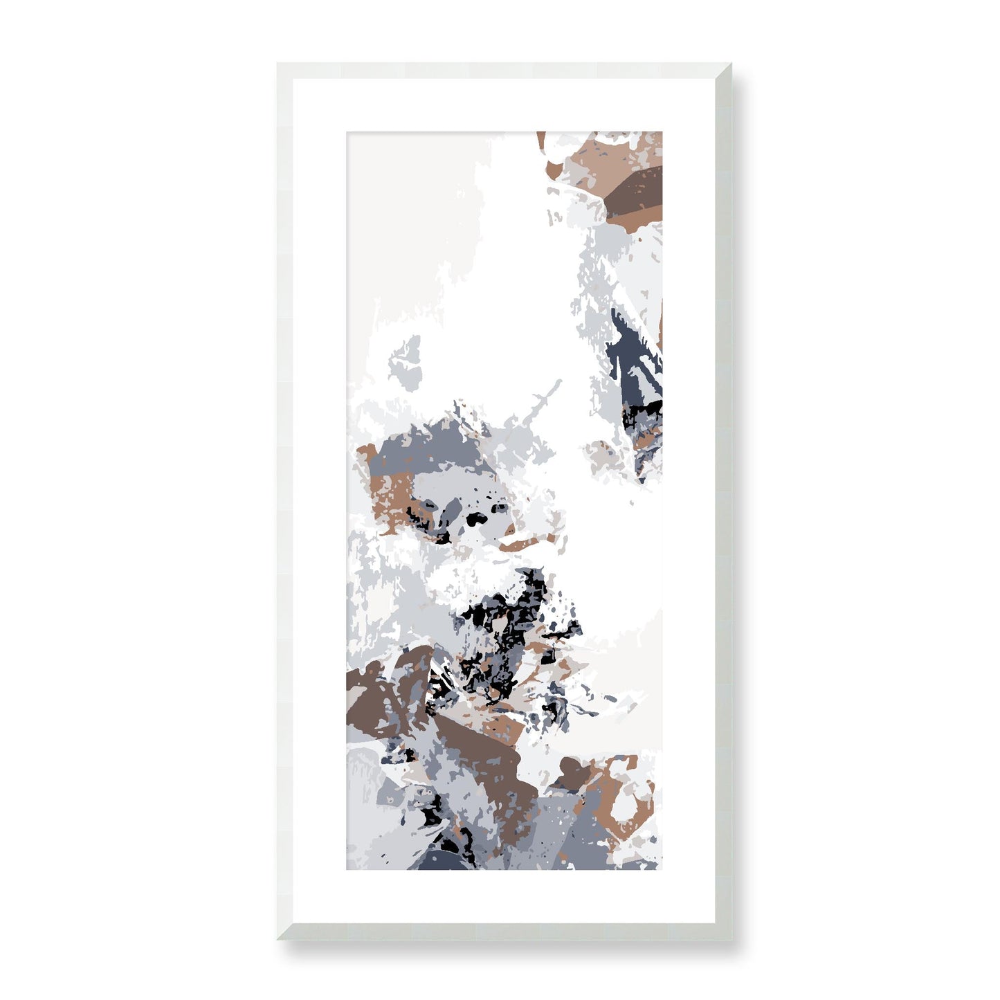 Framed Graphic Art Print, White Mat - 16x33 inches | FP-1220-7694, Prints, Graphic art, White Frame, 41 x 81 cm ,16 x 32 inches