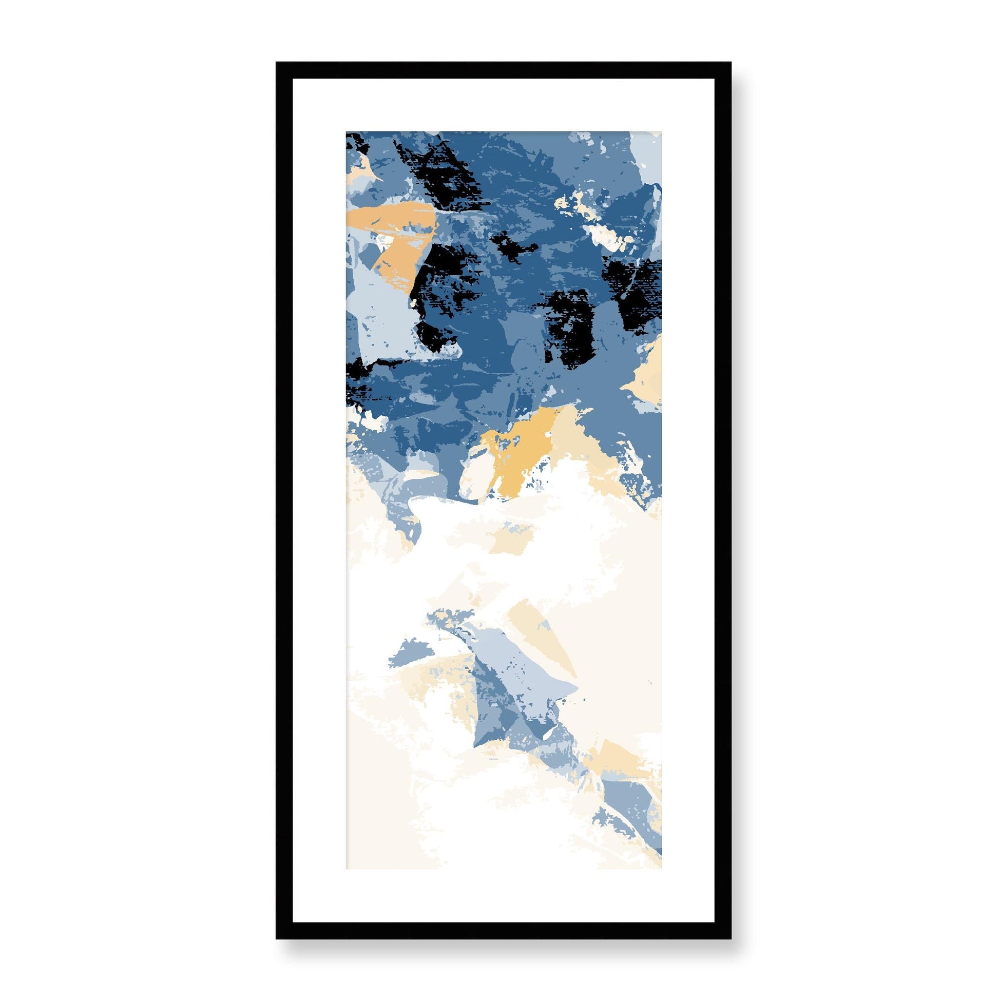 Framed Graphic Art Print, White Mat - 16x33 inches | FP-1230-7693, Prints, Graphic art, Black Frame, 41 x 81 cm ,16 x 32 inches