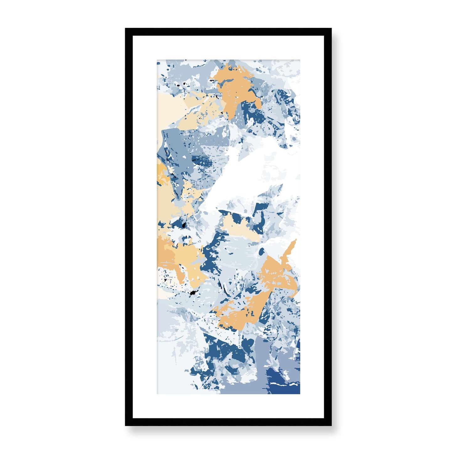 Framed Graphic Art Print, White Mat - 16x33 inches | FP-1230-7695, Prints, Graphic art, Black Frame, 41 x 81 cm ,16 x 32 inches