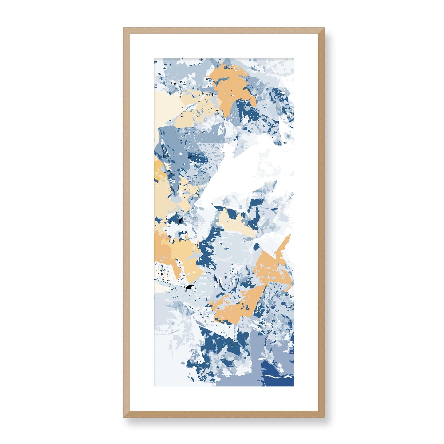 Framed Graphic Art Print, White Mat - 16x33 inches | FP-1230-7695, Prints, Graphic art, Natural Frame, 41 x 81 cm ,16 x 32 inches