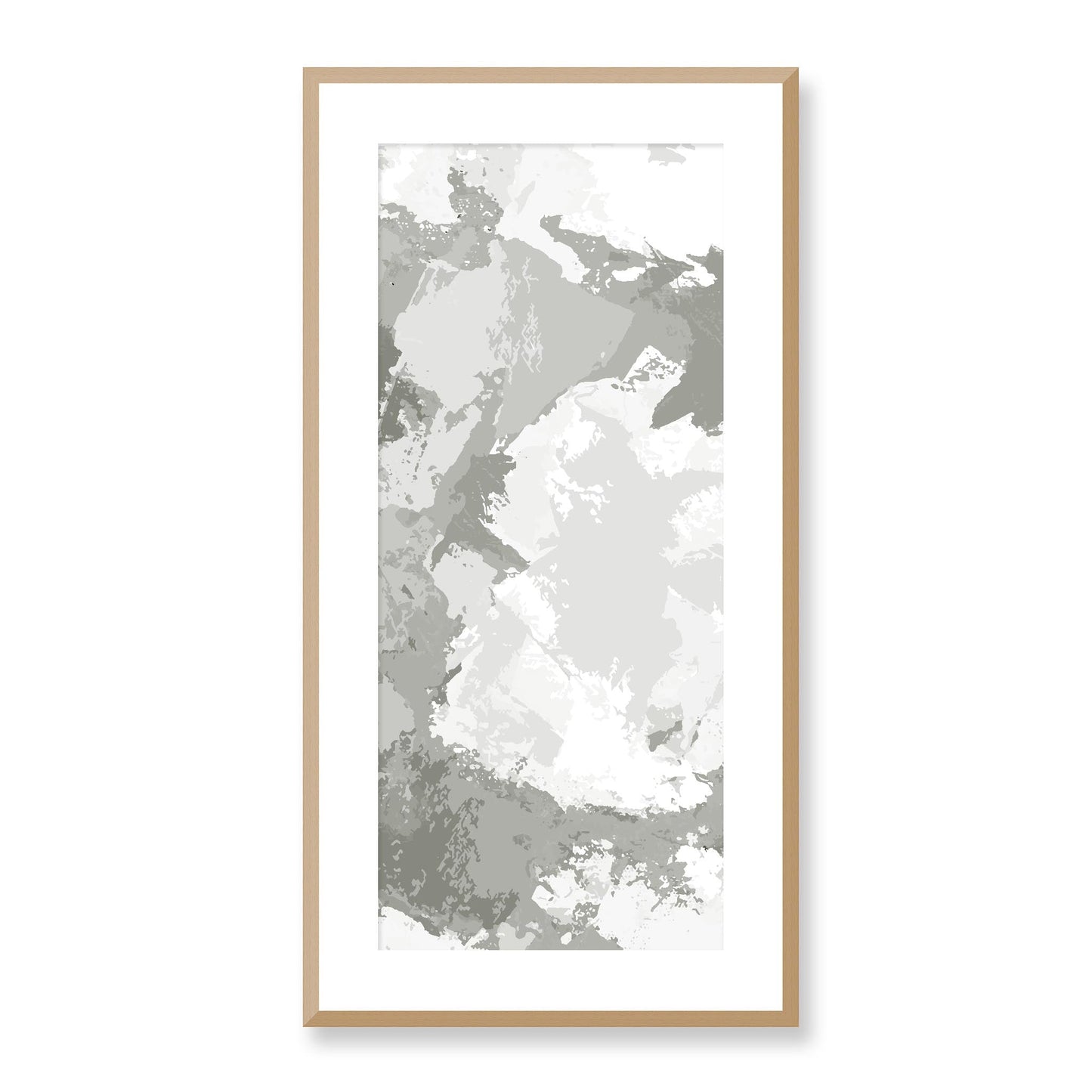 Framed Graphic Art Print, White Mat - 16x33 inches | FP-1240-7691, Prints, Graphic art, Natural Frame, 41 x 81 cm ,16 x 32 inches