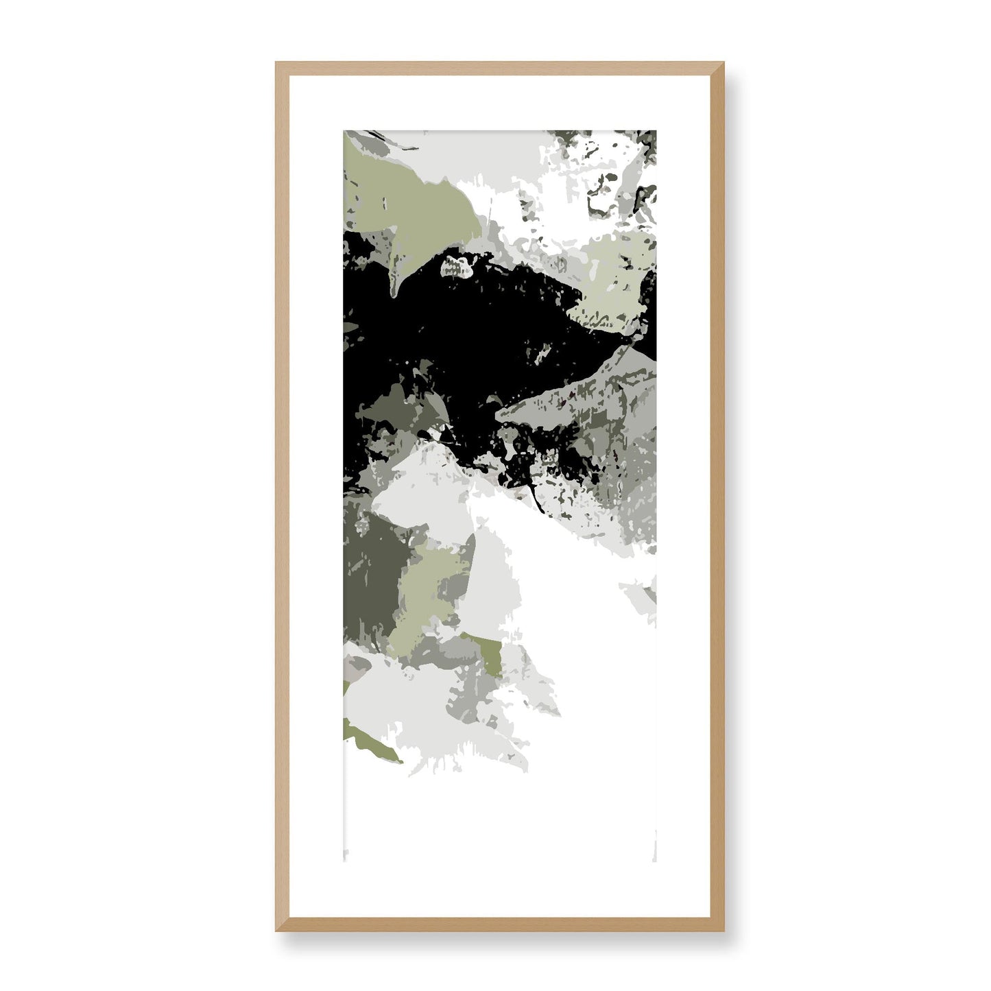 Framed Graphic Art Print, White Mat - 16x33 inches | FP-1240-7692, Prints, Graphic art, Natural Frame, 41 x 81 cm ,16 x 32 inches