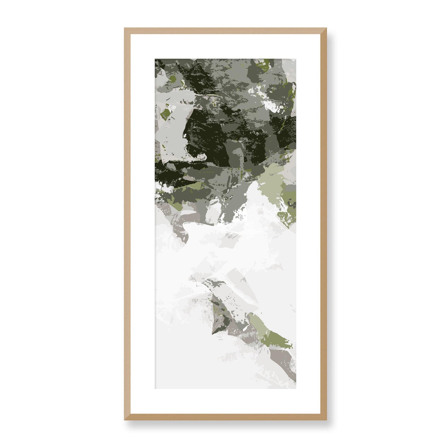 Framed Graphic Art Print, White Mat - 16x33 inches | FP-1240-7693, Prints, Graphic art, Natural Frame, 41 x 81 cm ,16 x 32 inches