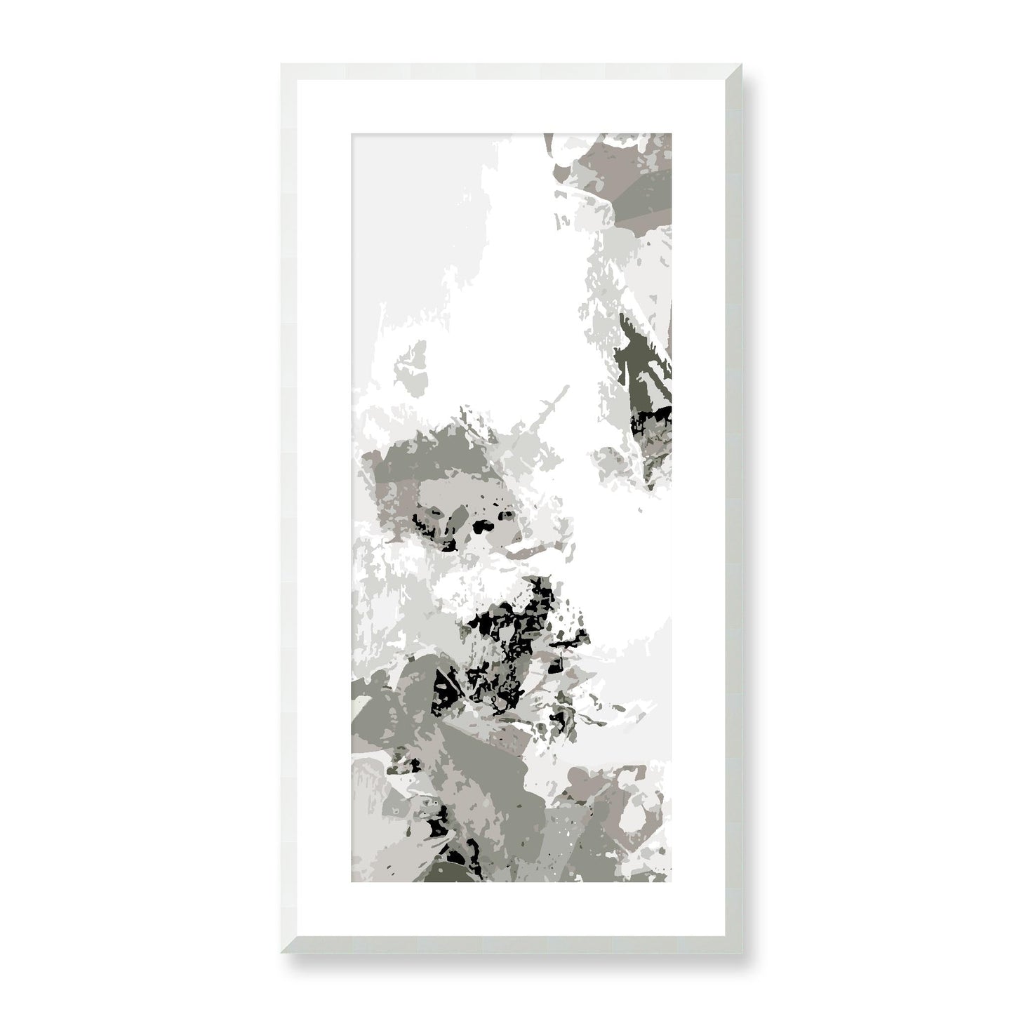 Framed Graphic Art Print, White Mat - 16x33 inches | FP-1240-7694, Prints, Graphic art, White Frame, 41 x 81 cm ,16 x 32 inches