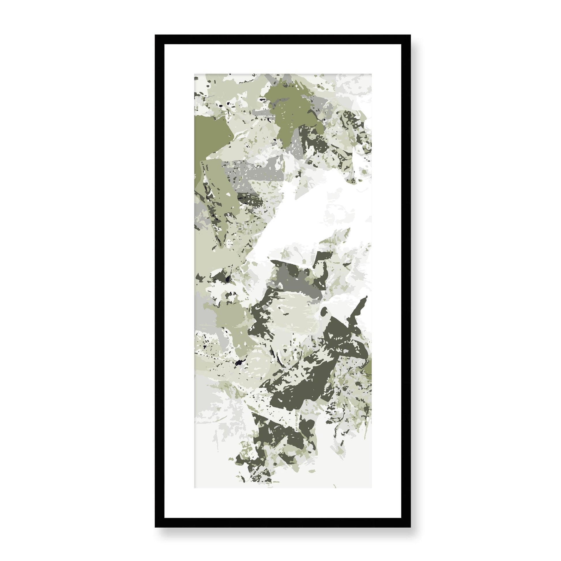 Framed Graphic Art Print, White Mat - 16x33 inches | FP-1240-7695, Prints, Graphic art, Black Frame, 41 x 81 cm ,16 x 32 inches