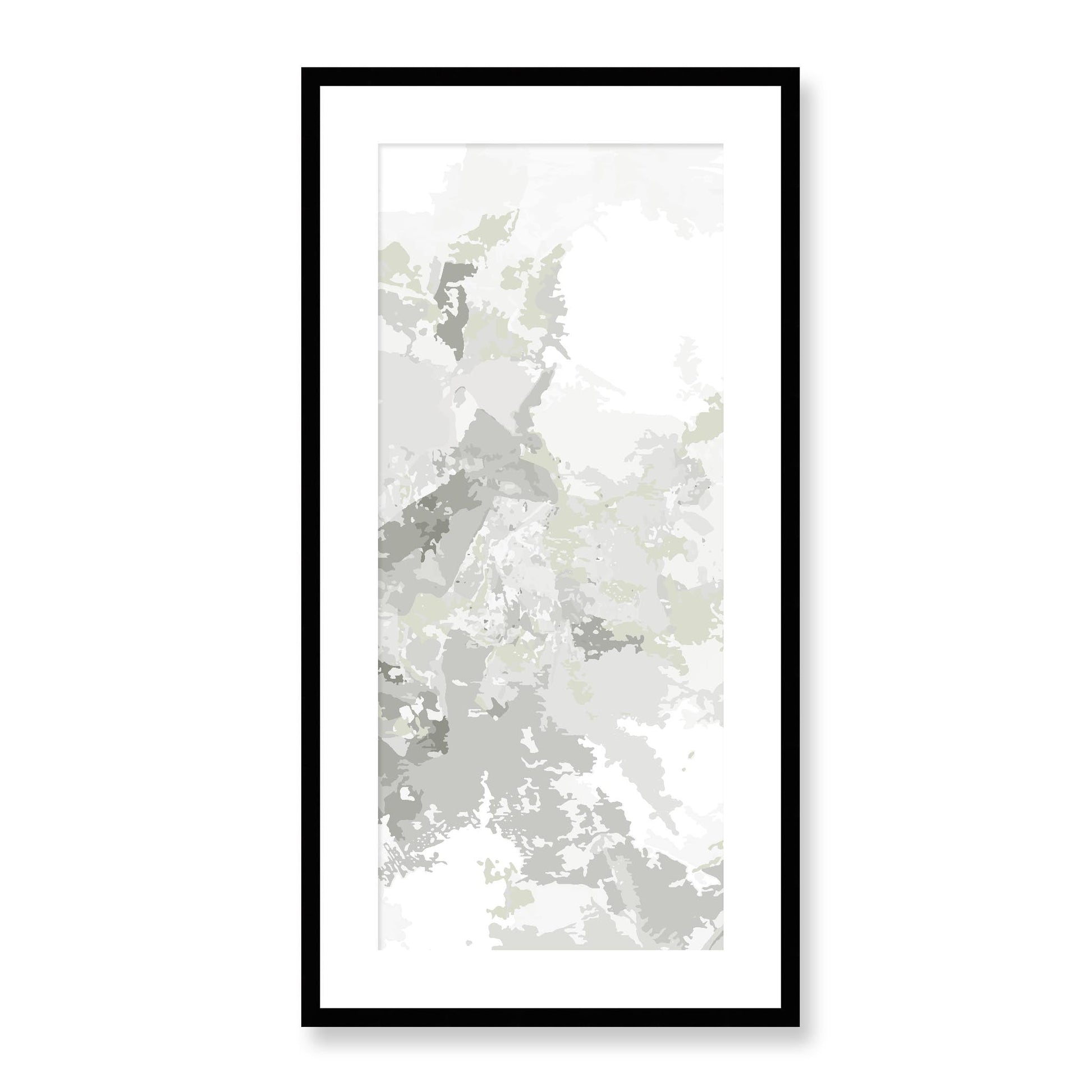 Framed Graphic Art Print, White Mat - 16x33 inches | FP-1240-7698, Prints, Graphic art, Black Frame, 41 x 81 cm ,16 x 32 inches