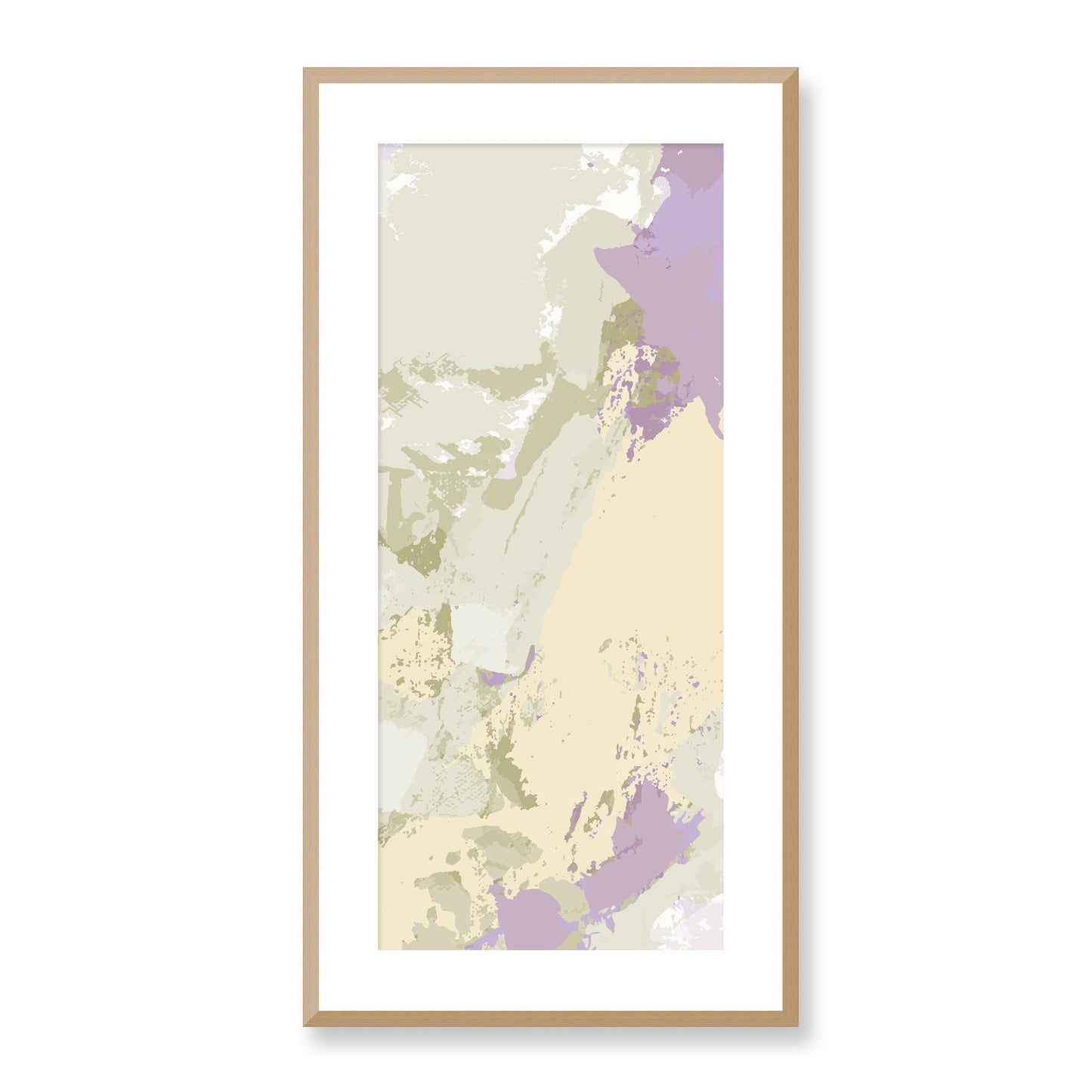 Framed Graphic Art Print, White Mat - 16x33 inches | FP-1250-7688, Prints, Graphic art, Natural Frame, 41 x 81 cm ,16 x 32 inches