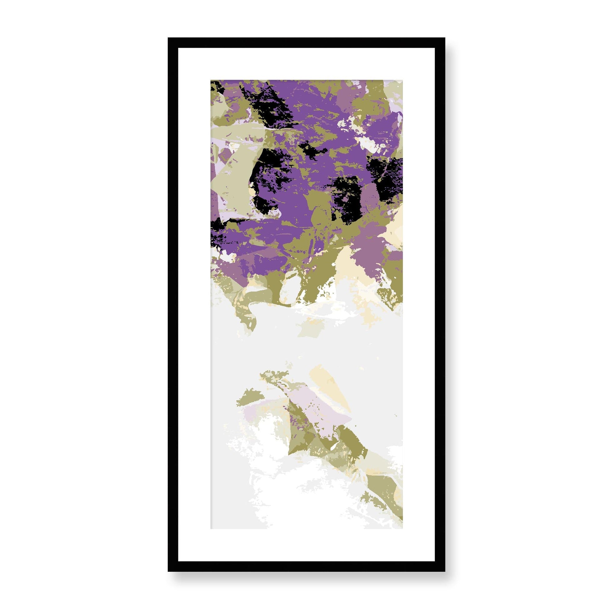 Framed Graphic Art Print, White Mat - 16x33 inches | FP-1250-7693, Prints, Graphic art, Black Frame, 41 x 81 cm ,16 x 32 inches