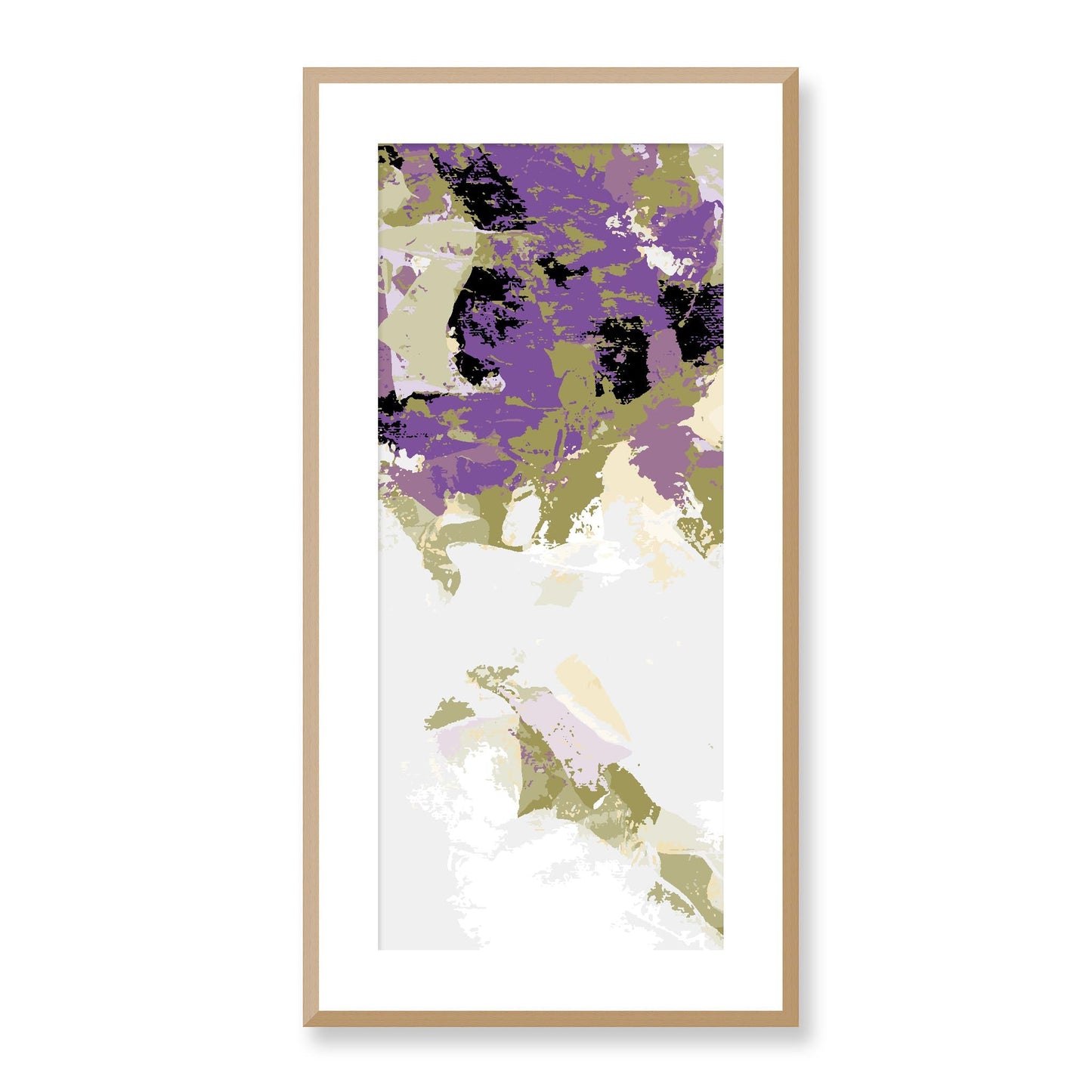 Framed Graphic Art Print, White Mat - 16x33 inches | FP-1250-7693, Prints, Graphic art, Natural Frame, 41 x 81 cm ,16 x 32 inches