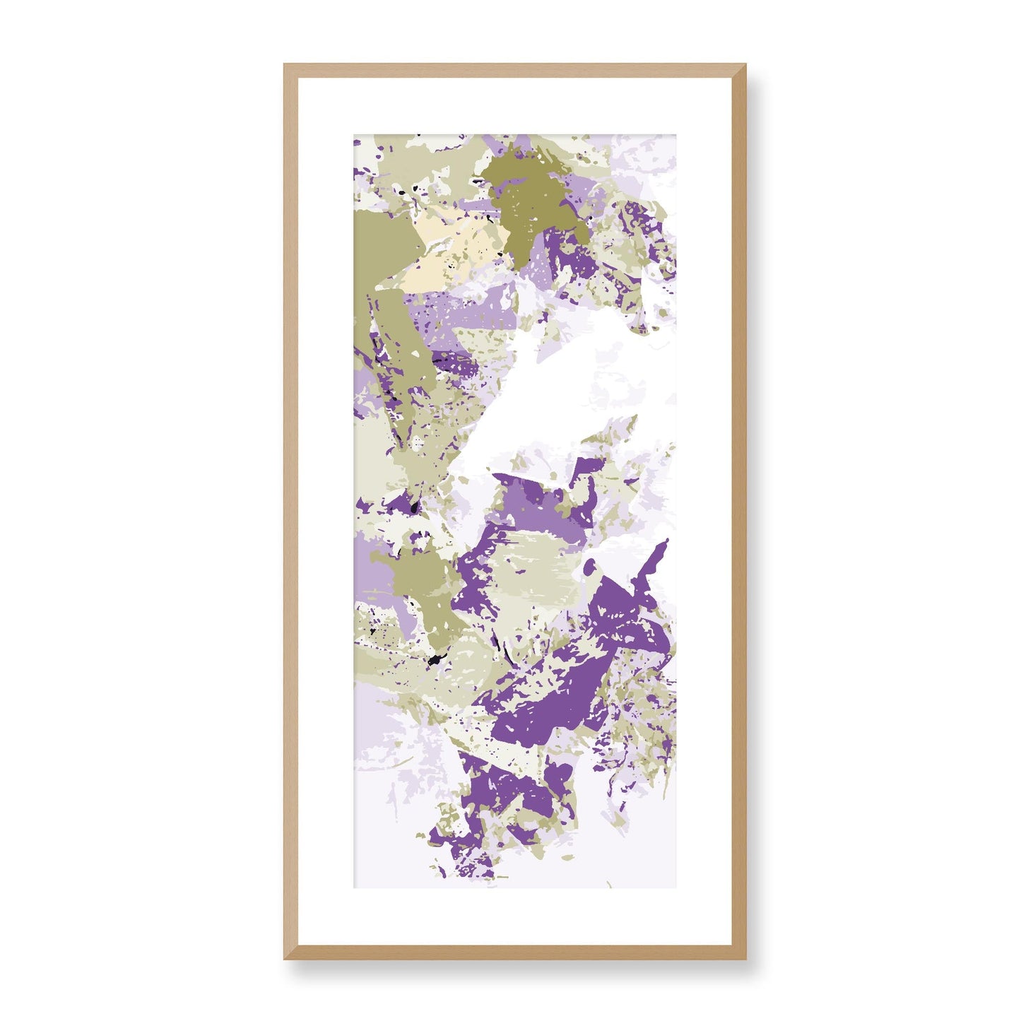 Framed Graphic Art Print, White Mat - 16x33 inches | FP-1250-7695, Prints, Graphic art, Natural Frame, 41 x 81 cm ,16 x 32 inches