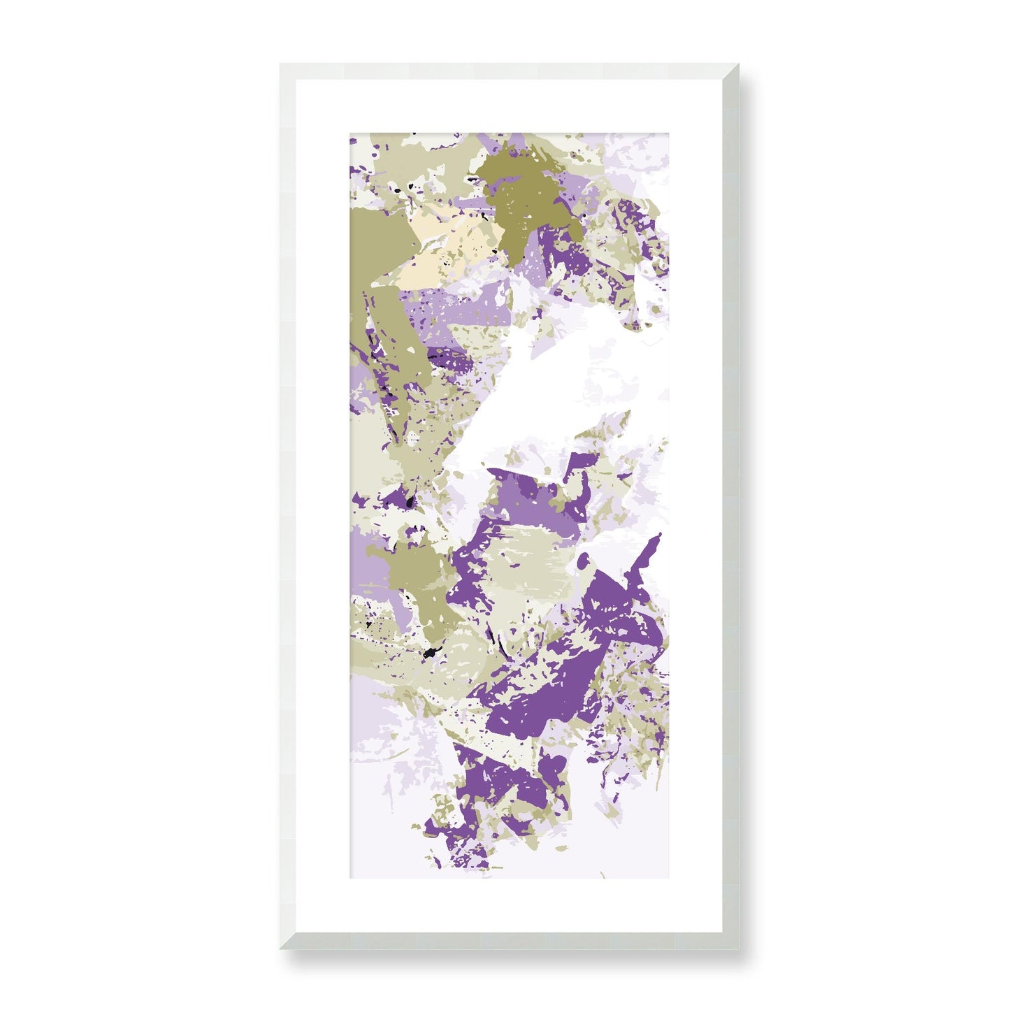 Framed Graphic Art Print, White Mat - 16x33 inches | FP-1250-7695, Prints, Graphic art, White Frame, 41 x 81 cm ,16 x 32 inches