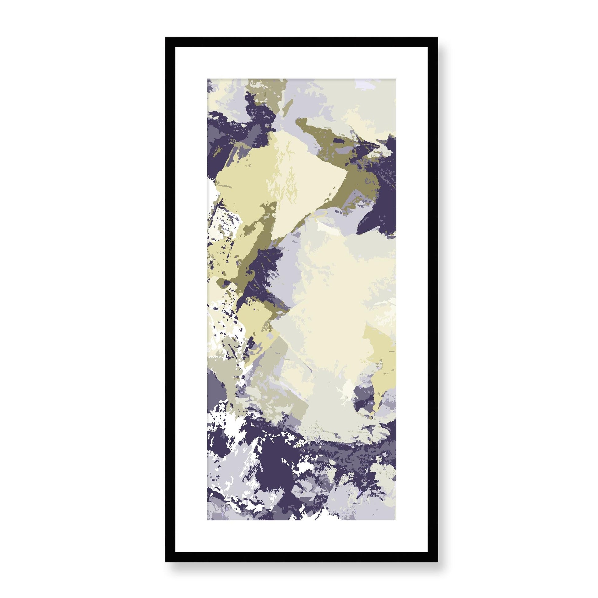 Framed Graphic Art Print, White Mat - 16x33 inches | FP-1260-7691, Prints, Graphic art, Black Frame, 41 x 81 cm ,16 x 32 inches