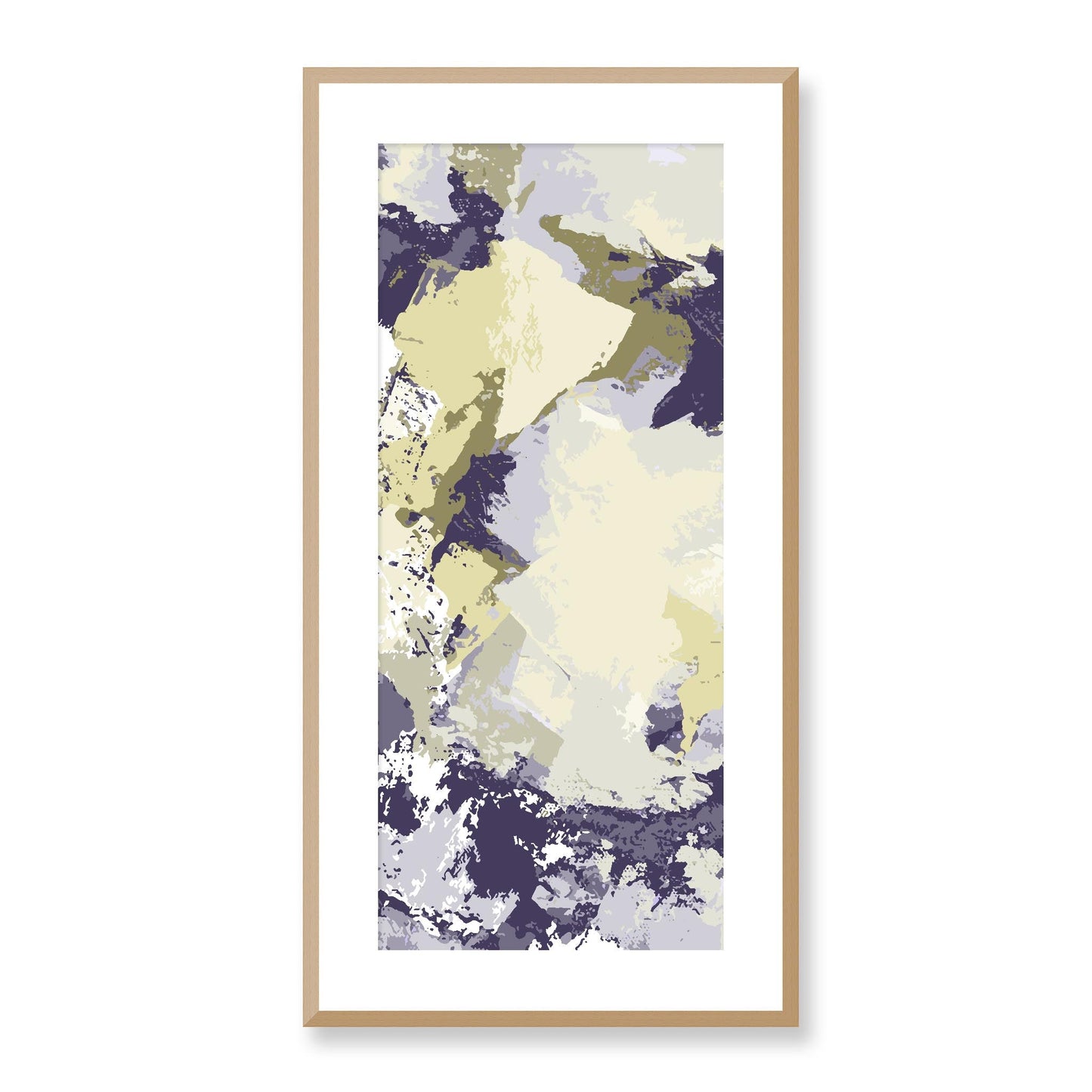 Framed Graphic Art Print, White Mat - 16x33 inches | FP-1260-7691, Prints, Graphic art, Natural Frame, 41 x 81 cm ,16 x 32 inches