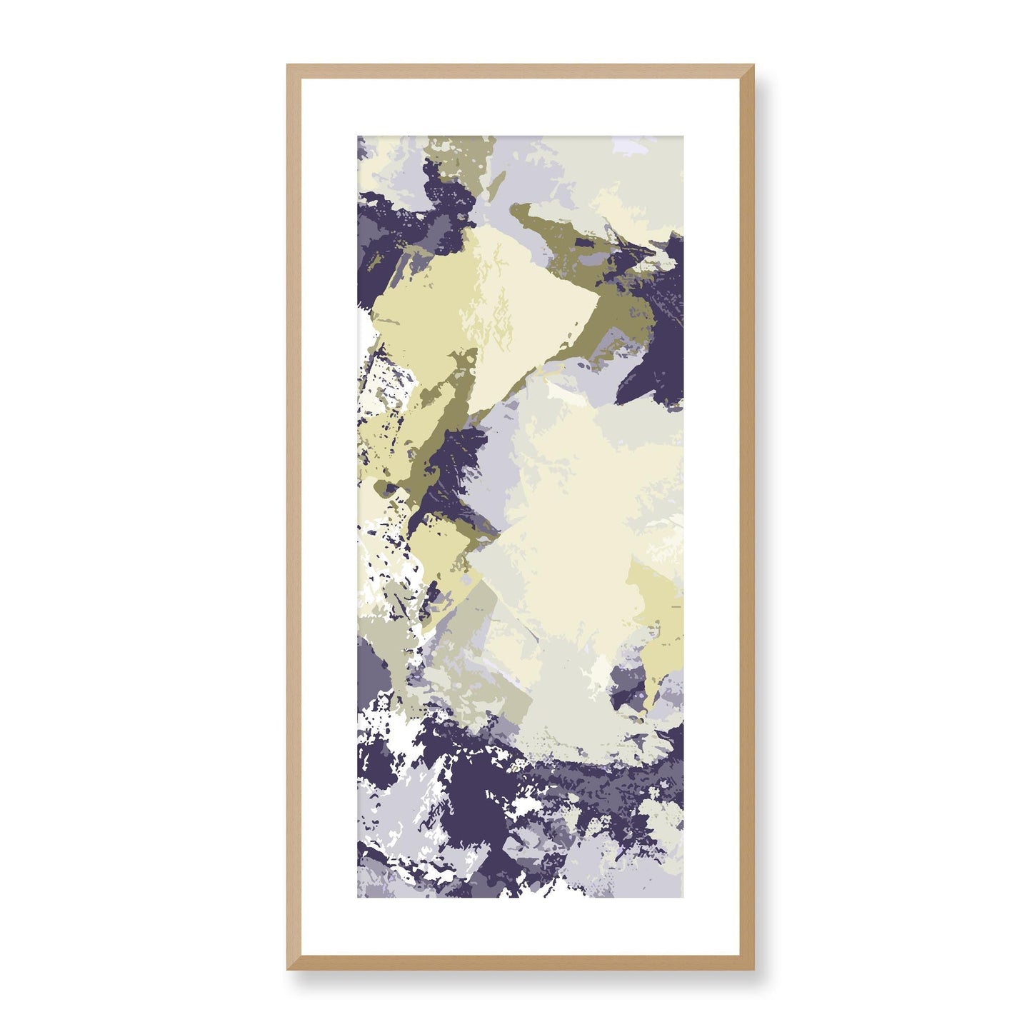 Framed Graphic Art Print, White Mat - 16x33 inches | FP-1260-7691, Prints, Graphic art, Natural Frame, 41 x 81 cm ,16 x 32 inches