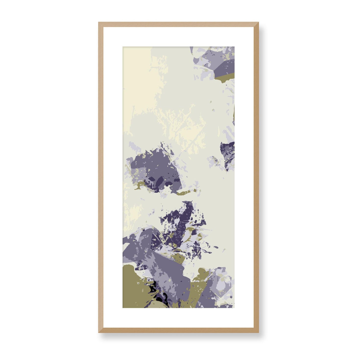 Framed Graphic Art Print, White Mat - 16x33 inches | FP-1260-7694, Prints, Graphic art, Natural Frame, 41 x 81 cm ,16 x 32 inches