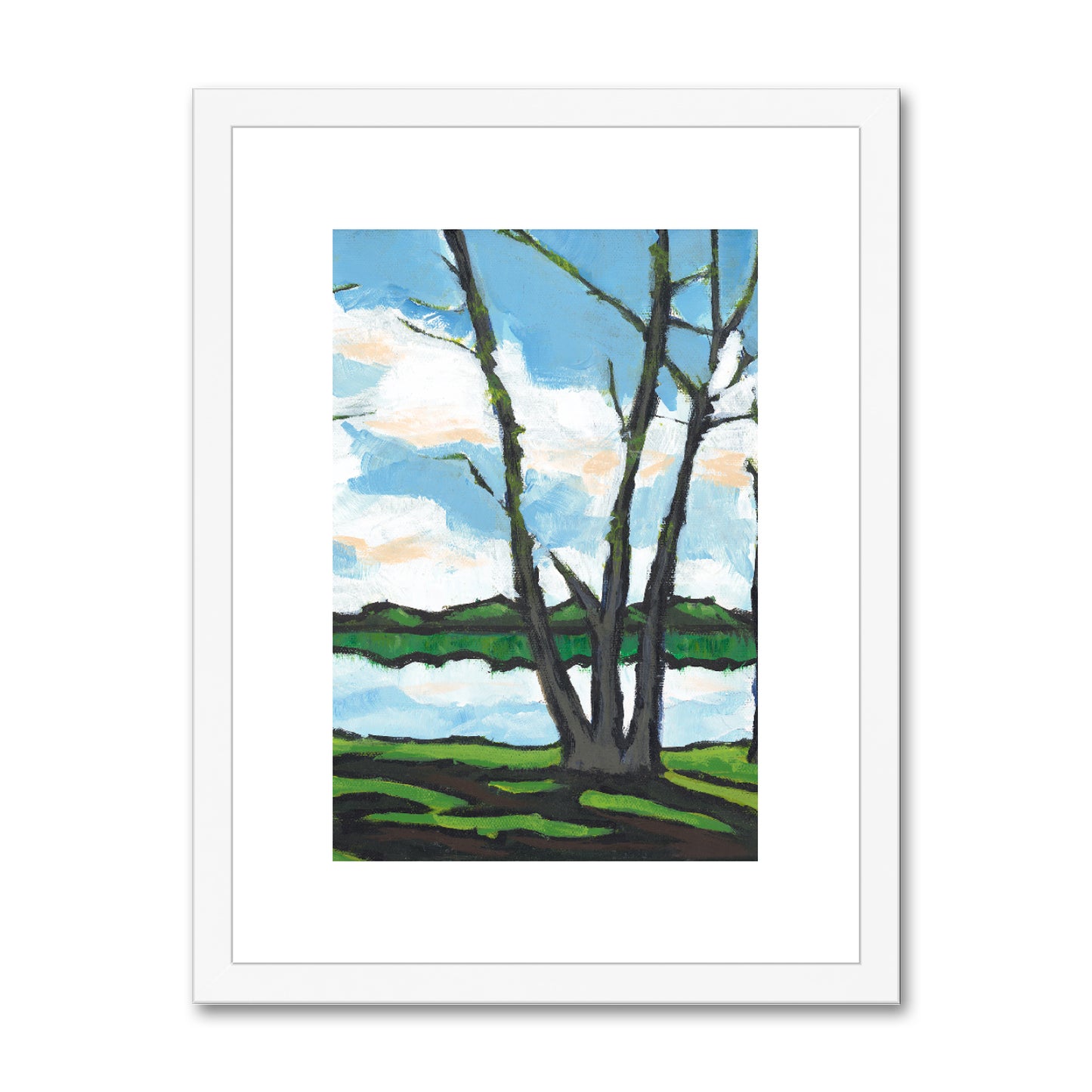 12"x16", White Frame, FPV-1101-1109-001-1216-W