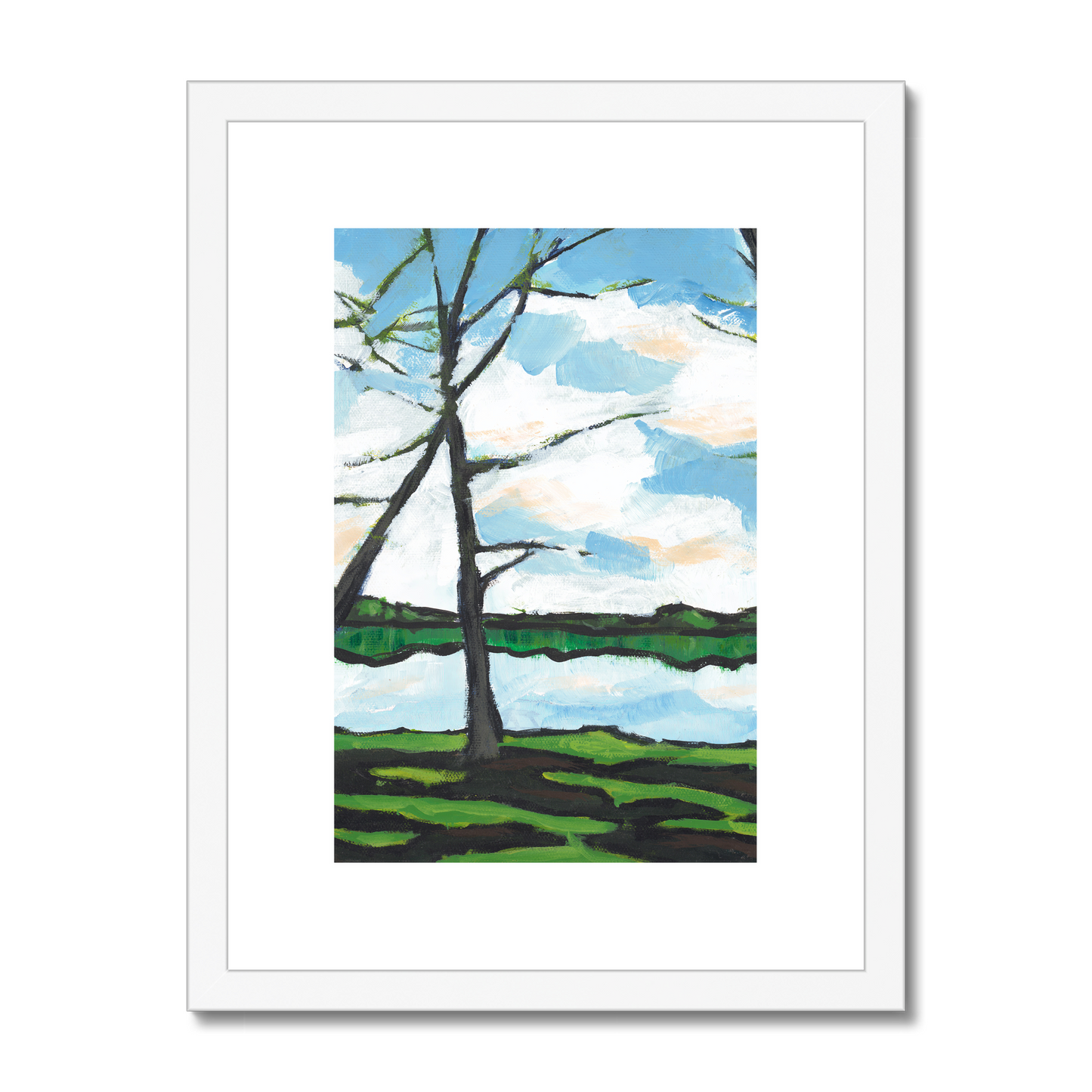 12"x16", White Frame, FPV-1101-1109-002-1216-W