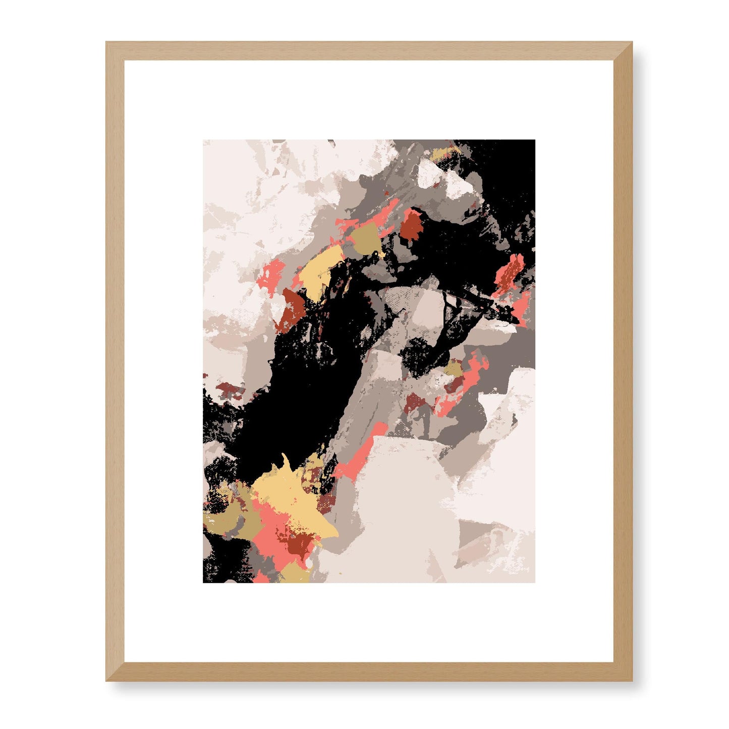 Framed Graphic Art Print, White Mat - 13x16, 16x20, 22x28 inches | FPV-1130-7688, Prints, Graphic art, Natural Frame, 33 x 41 cm ,13 x 16 inches