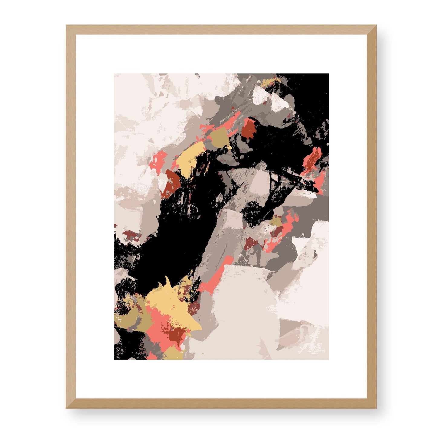 Framed Graphic Art Print, White Mat - 13x16, 16x20, 22x28 inches | FPV-1130-7688, Prints, Graphic art, Natural Frame, 41 x 51 cm ,16 x 20 inches