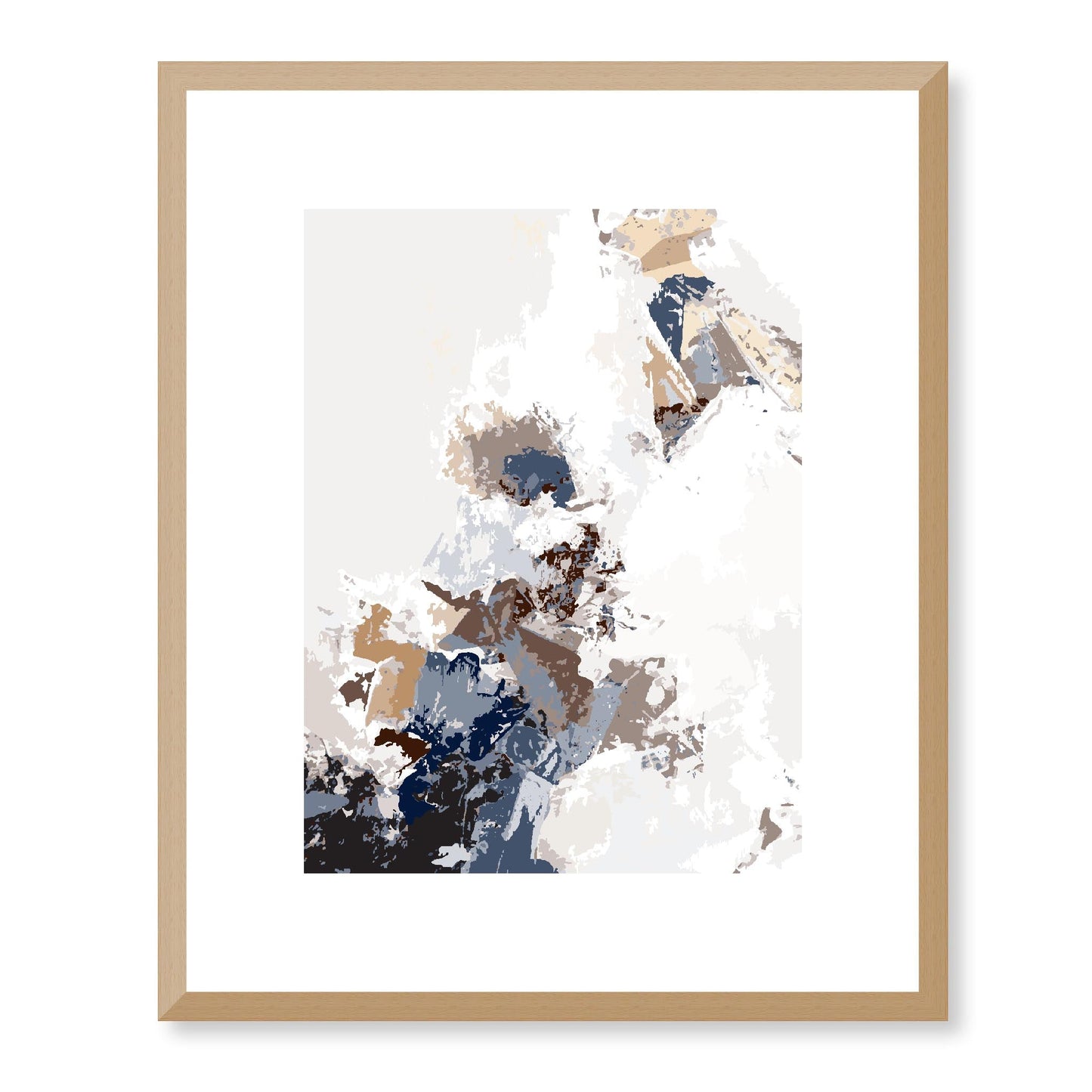 Framed Graphic Art Print, White Mat - 13x16, 16x20, 22x28 inches | FPV-1160-7694, Prints, Graphic art, Natural Frame, 33 x 41 cm ,13 x 16 inches
