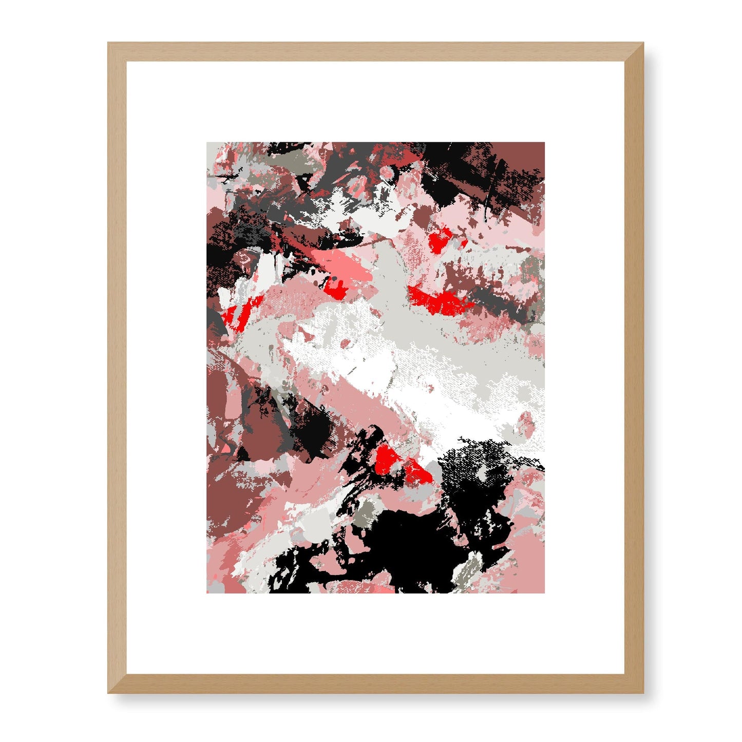 Framed Graphic Art Print, White Mat - 13x16, 16x20, 22x28 inches | FPV-1190-7689, Prints, Graphic art, Natural Frame, 33 x 41 cm ,13 x 16 inches