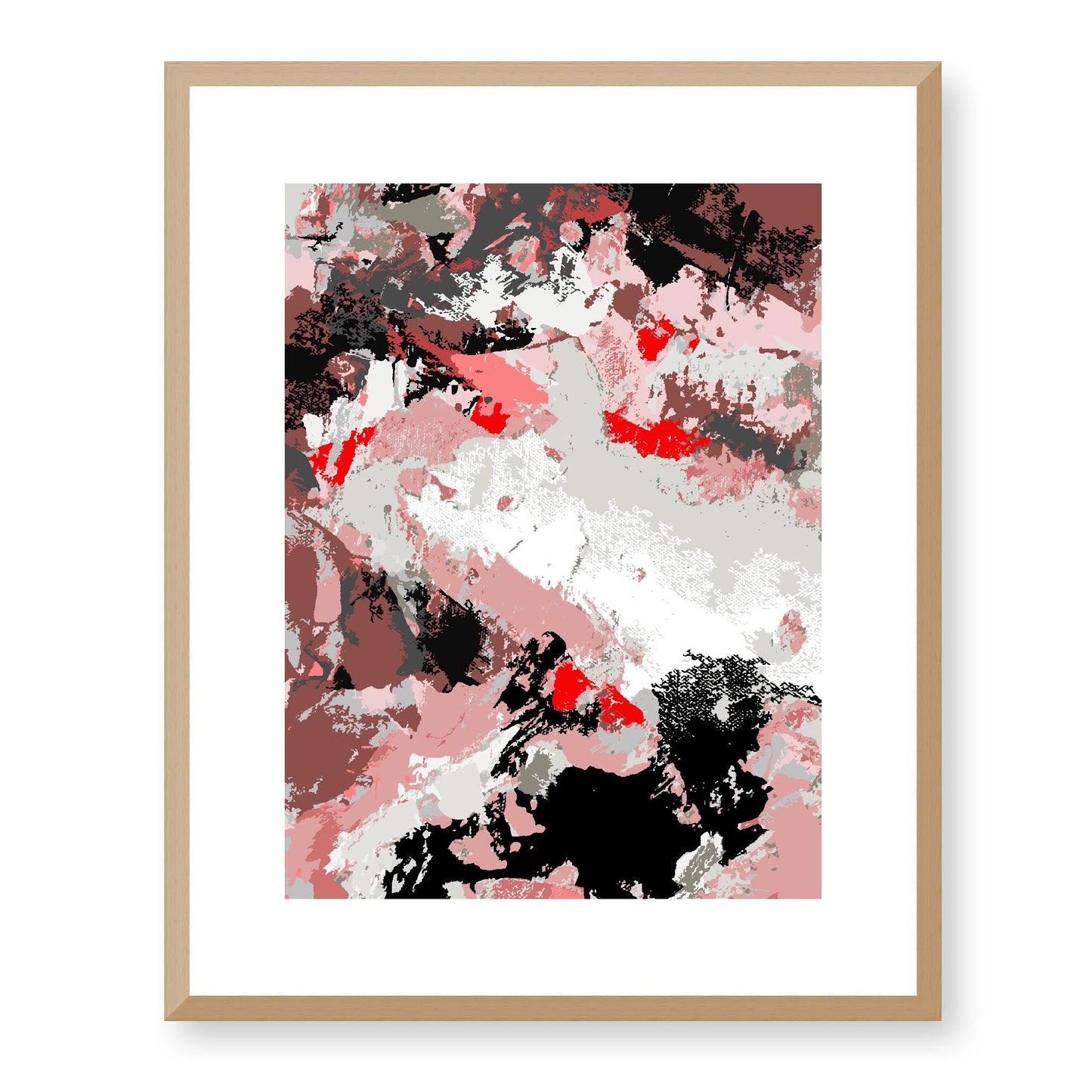 Framed Graphic Art Print, White Mat - 13x16, 16x20, 22x28 inches | FPV-1190-7689, Prints, Graphic art, Natural Frame, 41 x 51 cm ,16 x 20 inches