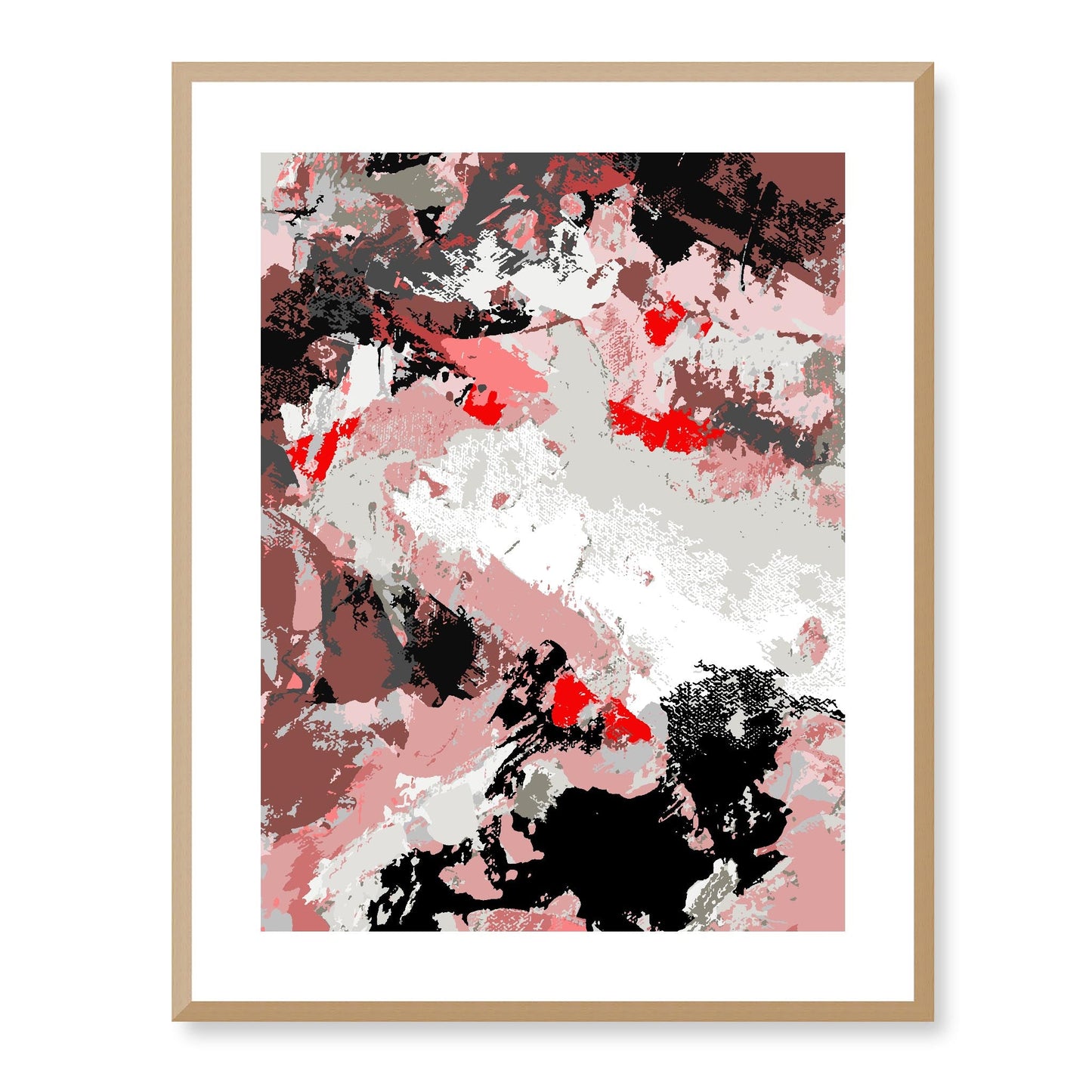 Framed Graphic Art Print, White Mat - 13x16, 16x20, 22x28 inches | FPV-1190-7689, Prints, Graphic art, Natural Frame, 56 x 71 cm ,22 x 28 inches