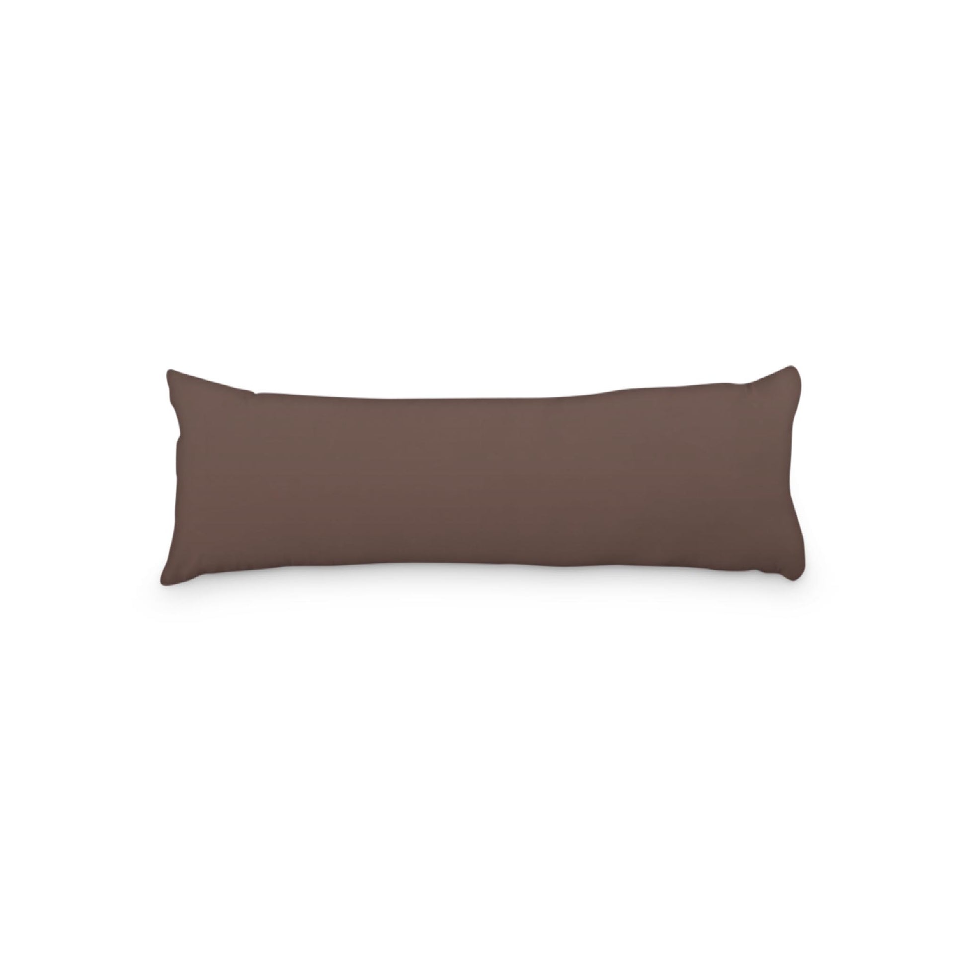 Brown Microfiber Body Pillow, 20 x 54 inches / 51 x 137 cm