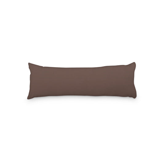 Brown Microfiber Body Pillow, 20 x 54 inches / 51 x 137 cm