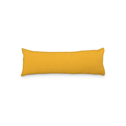 Yellow-Orange Microfiber Body Pillow, 20 x 54 inches
