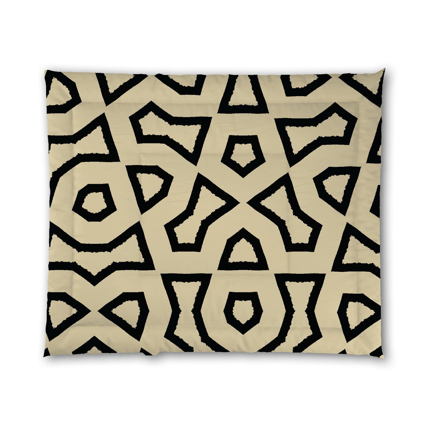 Desert Sand Microfiber Comforter, Bold Black Graphic, King (width x length) 104 x 88 inches / 264 x 224 cm