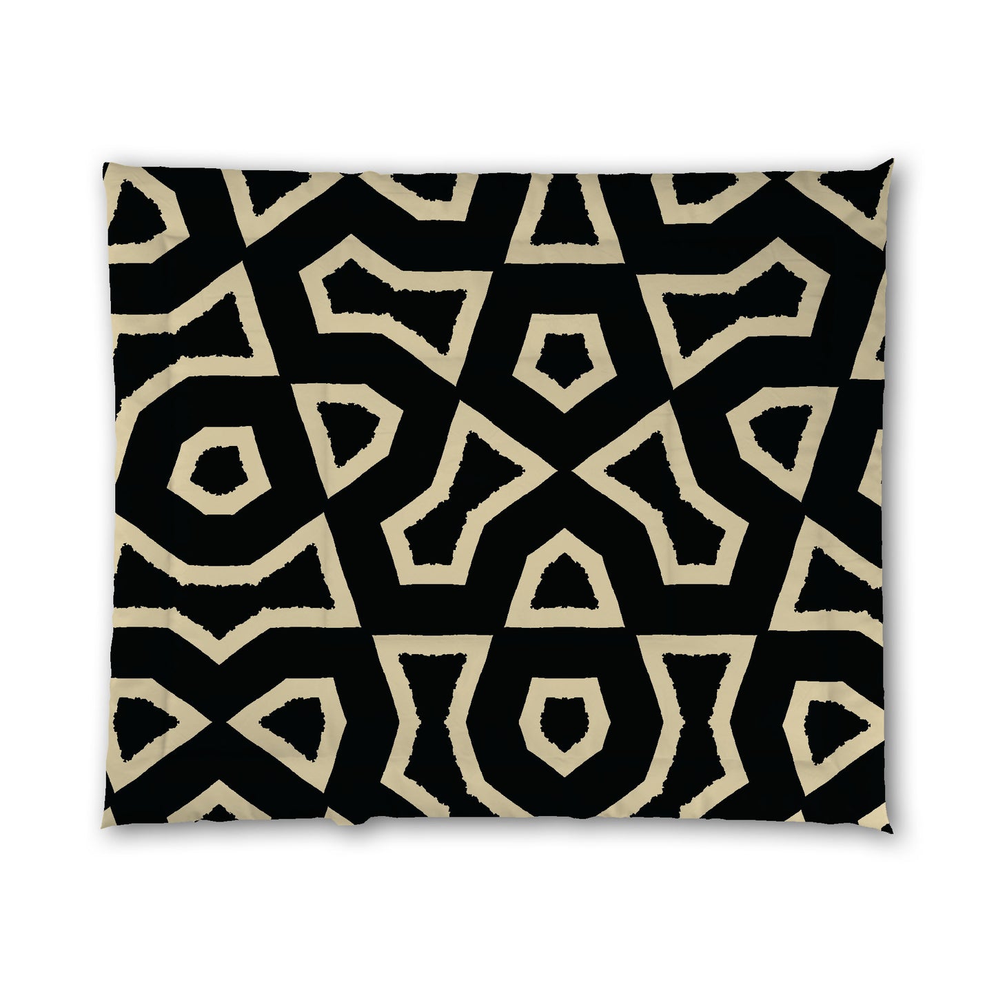 Black Microfiber Comforter, Bold Desert Sand Graphic, King (width x length) 104 x 88 inches / 264 x 224 cm