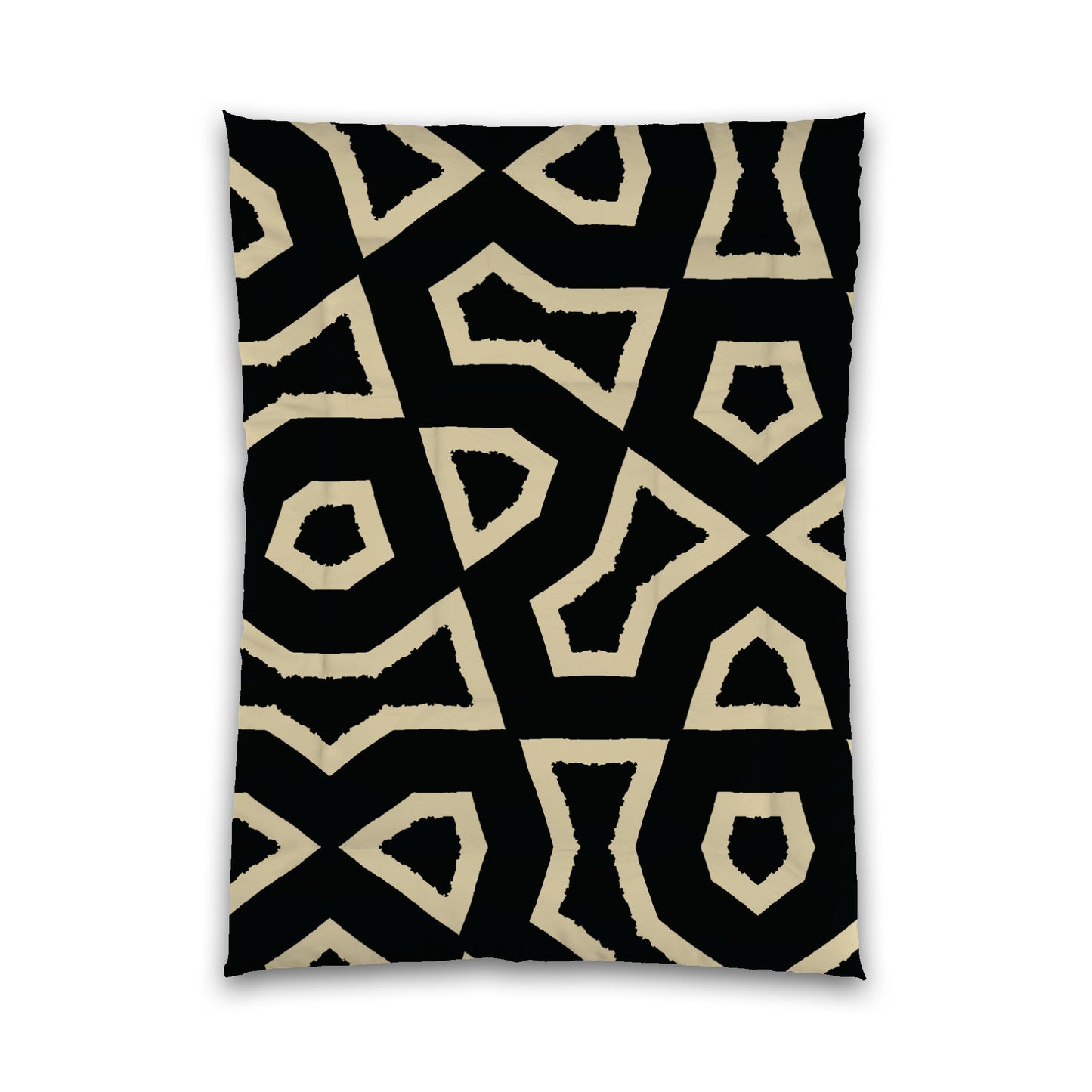 Black Microfiber Comforter, Bold Desert Sand Graphic, Twin (width x length) 68 x 88 inches / 173 x 224 cm