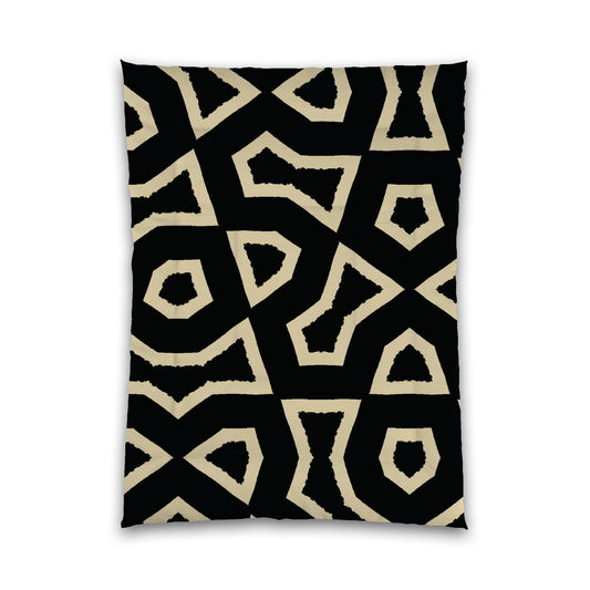 Black Microfiber Comforter, Bold Desert Sand Graphic, Twin (width x length) 68 x 88 inches / 173 x 224 cm