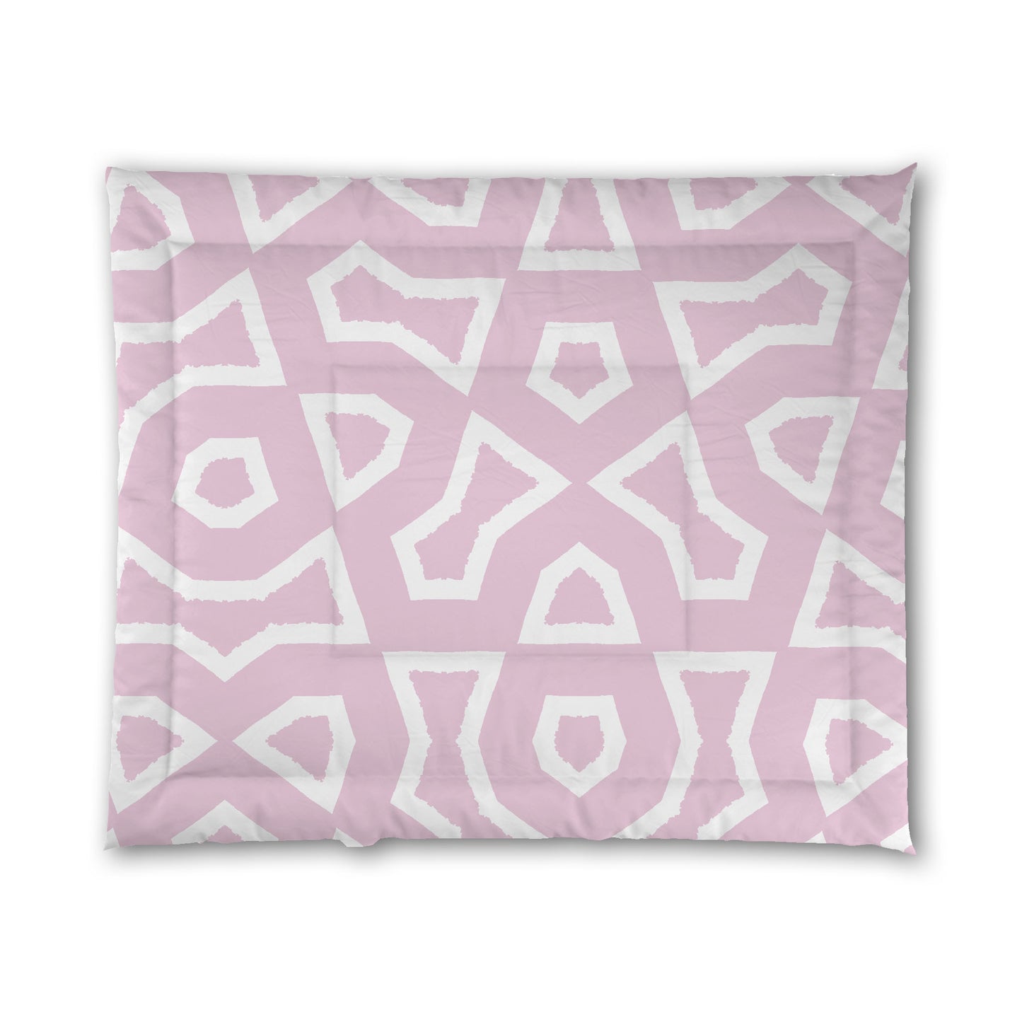Pink Microfiber Comforter, Bold White Graphic | MFCO-1081-392