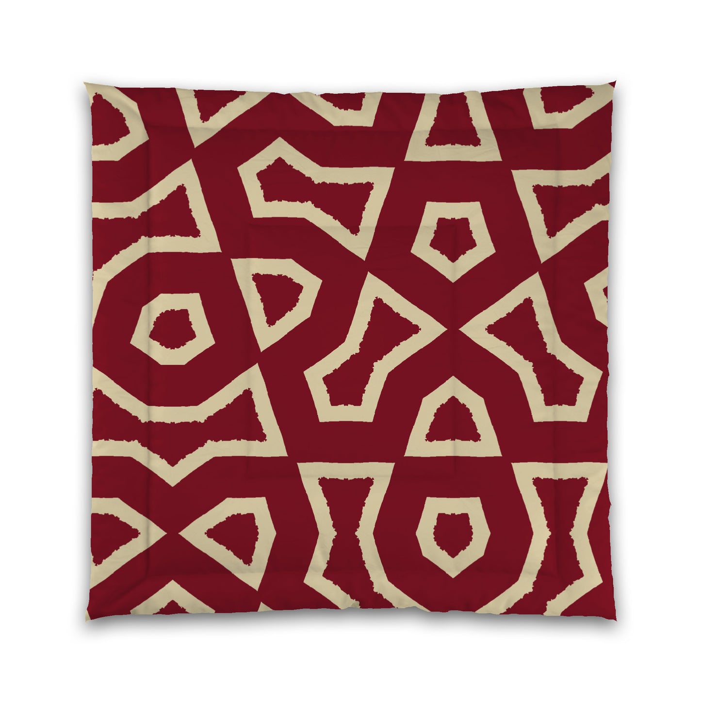 Burgundy Red Microfiber Comforter, Bold Desert Sand Graphic, Queen (width x length) 88 x 88 inches / 224 x 224 cm