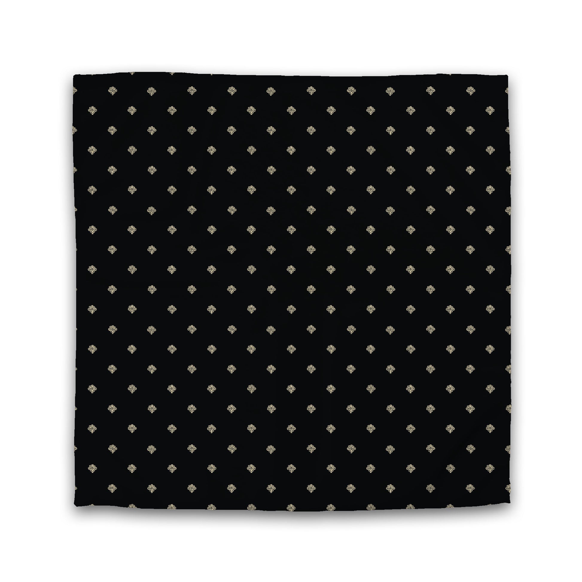 Black Microfiber Duvet Cover, Tan Swirl Print | Queen - 88 x 88 inches