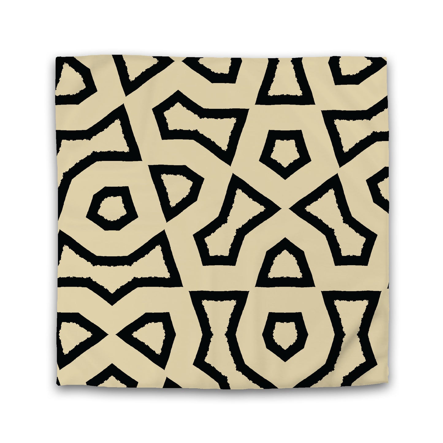Desert Sand Microfiber Duvet Cover, Bold Black Graphic, Twin XL (width x length) 68 x 92 inches /  173 x 234 cm