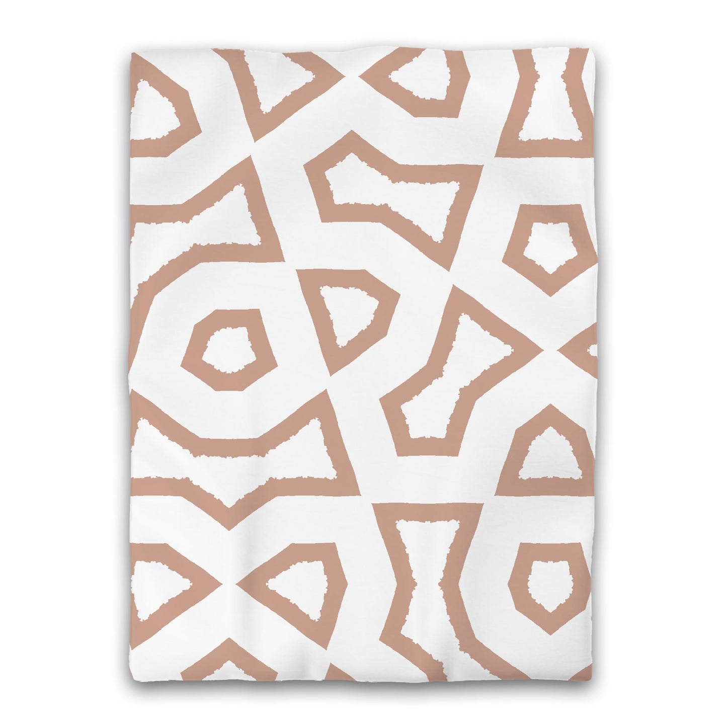 White Microfiber Duvet Cover, Bold Salmon Graphic, Twin XL (width x length) 68 x 92 inches /  173 x 234 cm