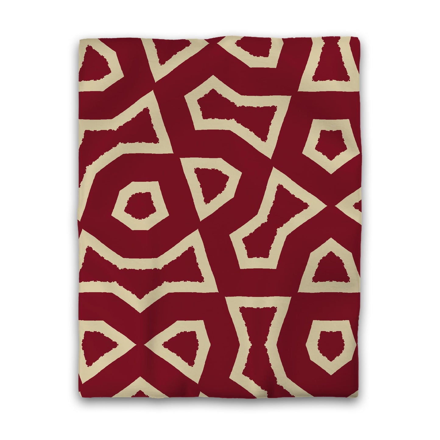 Burgundy Red Microfiber Duvet Cover, Bold Desert Sand Graphic, Twin (width x length) 68 x 88 inches / 173 x 224 cm