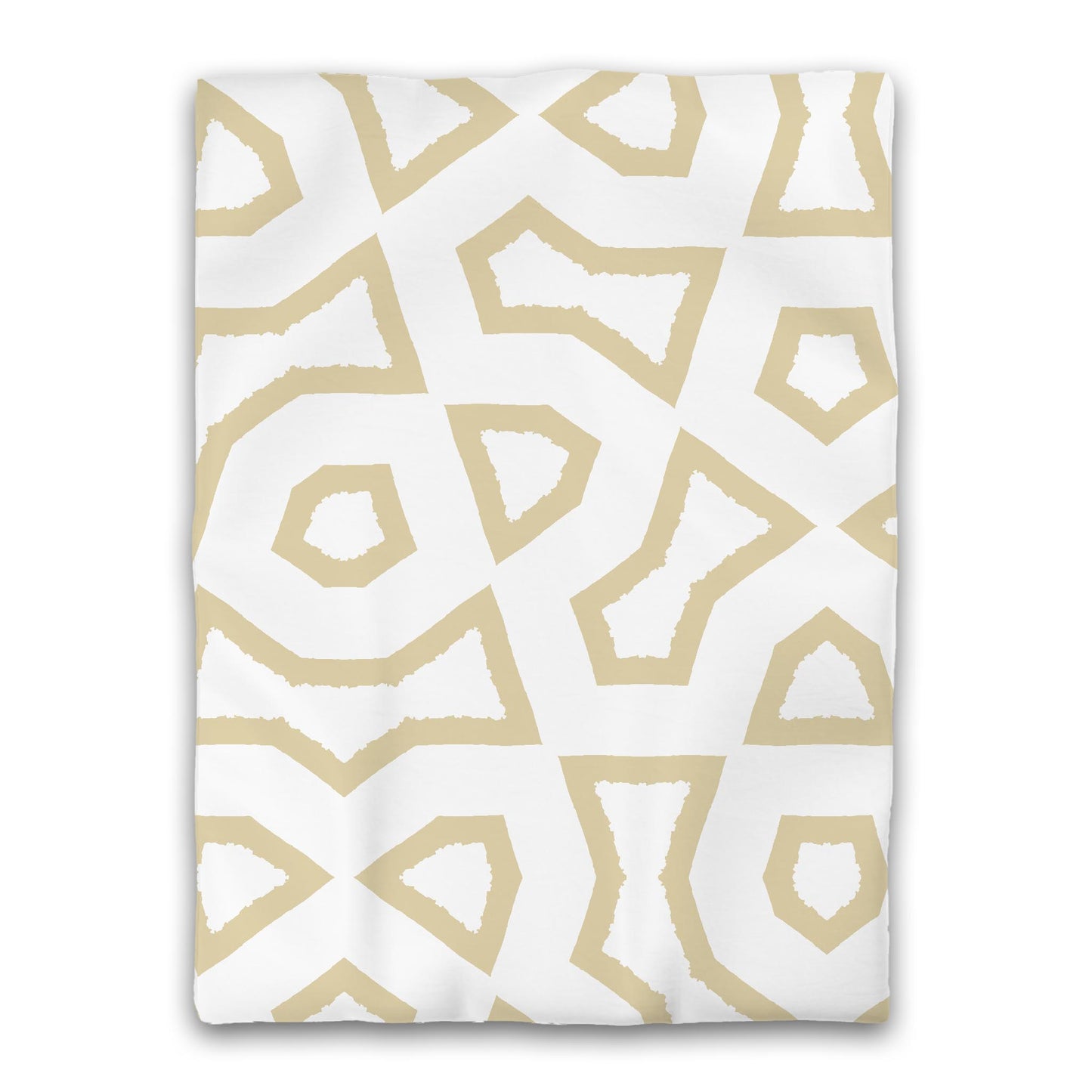 White Microfiber Duvet Cover, Bold Desert Sand Graphic, Twin XL (width x length) 68 x 92 inches /  173 x 234 cm