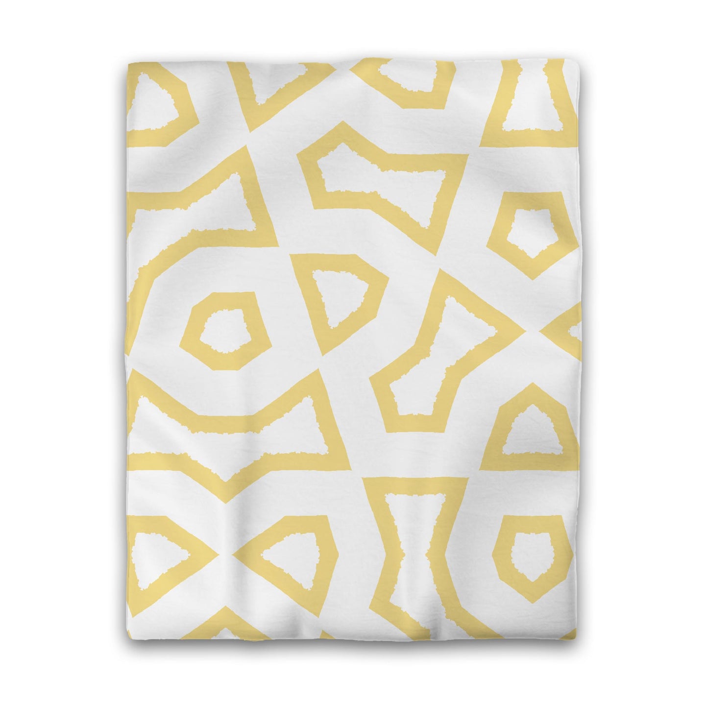 White Microfiber Duvet Cover, Bold Yellow Graphic, Twin (width x length) 68 x 88 inches / 173 x 224 cm
