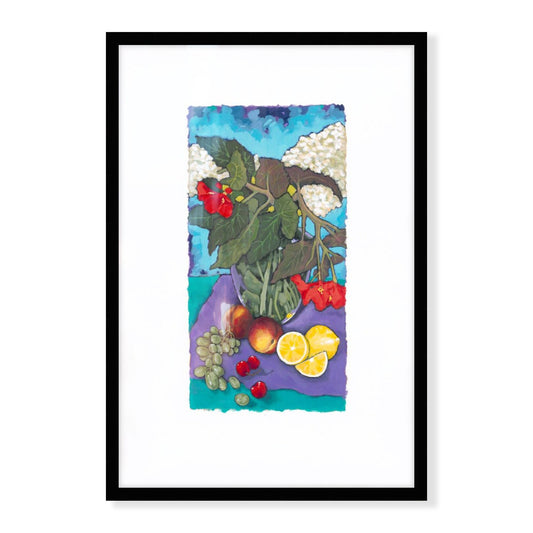 Framed Fine Art Print, Painterly Edge - 8x12 12x18 16x24 20x30 24x36 inches | Fruit & Florals, PEV-1000-1146