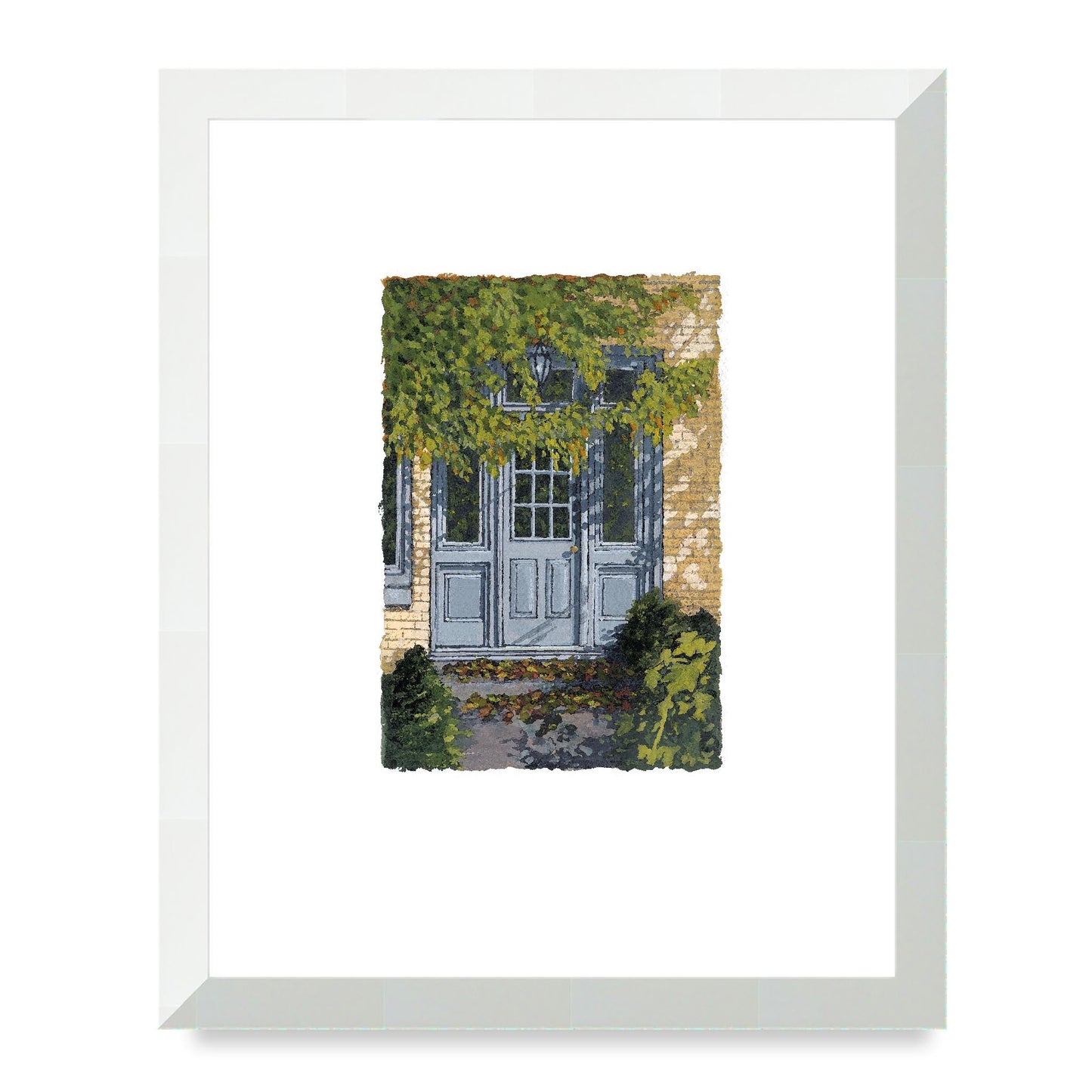 Framed Fine Art Print, Painterly Edge - 8x10 12x15 16x20 inches | Door 1, PEV-1000-1421, Prints, Fine art, Natural Frame, 30 x 38 cm ,12 x 15 inches