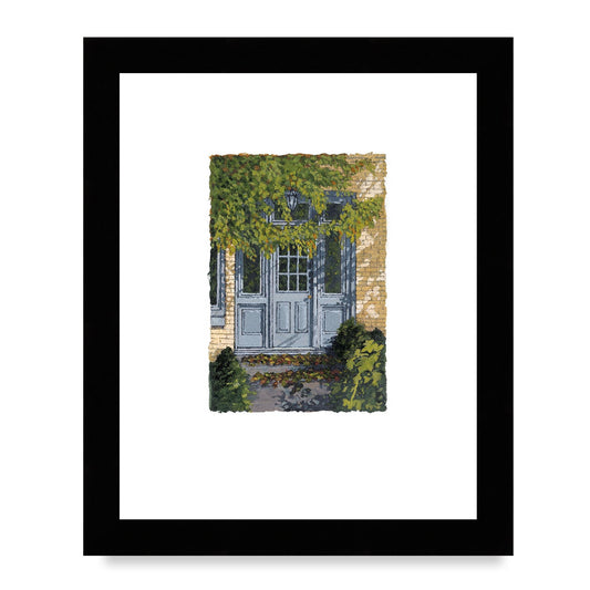 Framed Fine Art Print, Painterly Edge - 8x10 12x15 16x20 inches | Door 1, PEV-1000-1421, Prints, Fine art, Black Frame, 20 x 25 cm ,8 x 10 inches