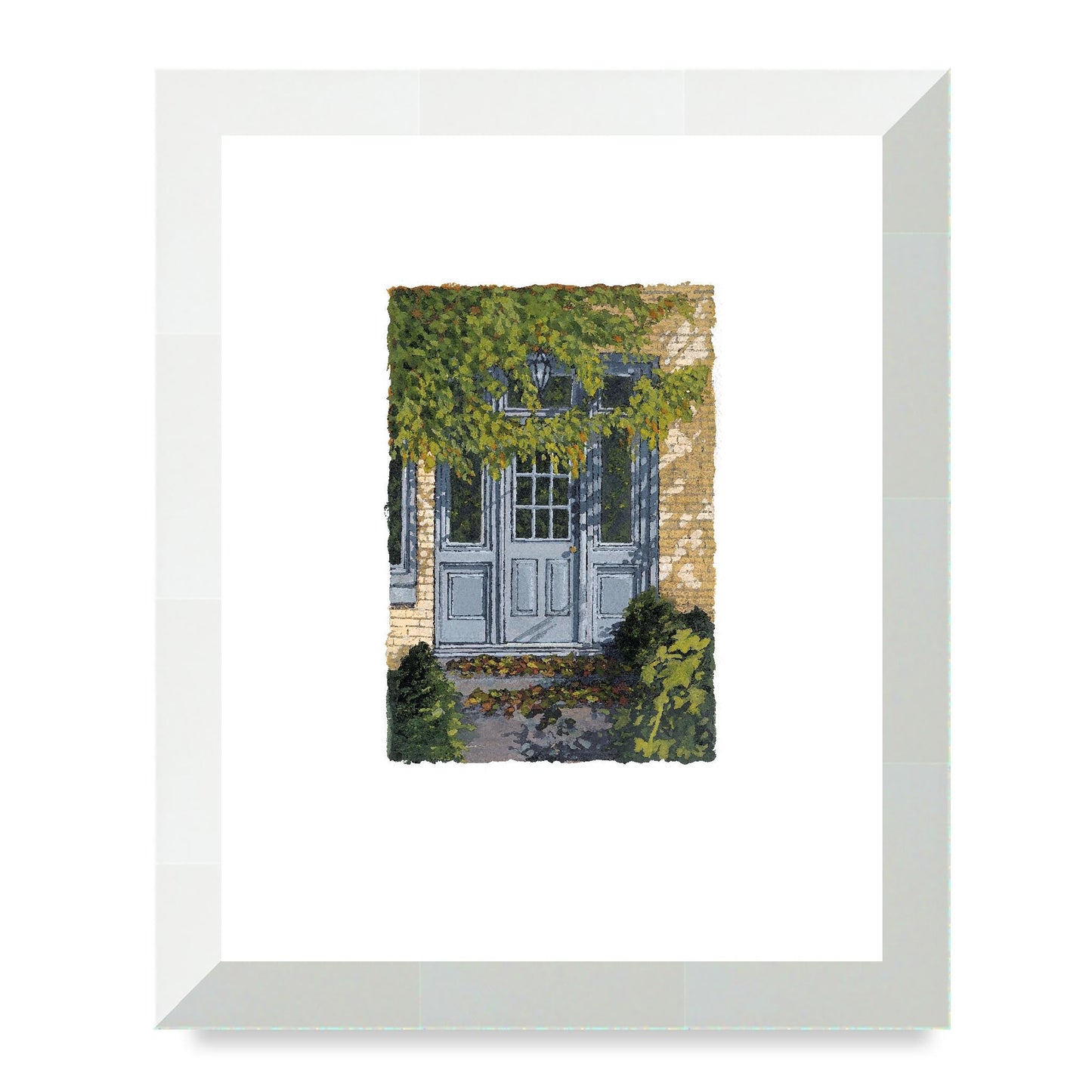 Framed Fine Art Print, Painterly Edge - 8x10 12x15 16x20 inches | Door 1, PEV-1000-1421, Prints, Fine art, Natural Frame, 20 x 25 cm ,8 x 10 inches