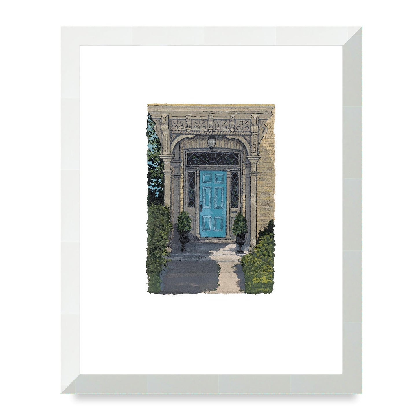 Framed Fine Art Print, Painterly Edge - 8x10 12x15 16x20 inches | Door 3, PEV-1000-1421, Prints, Fine art, Natural Frame, 30 x 38 cm ,12 x 15 inches