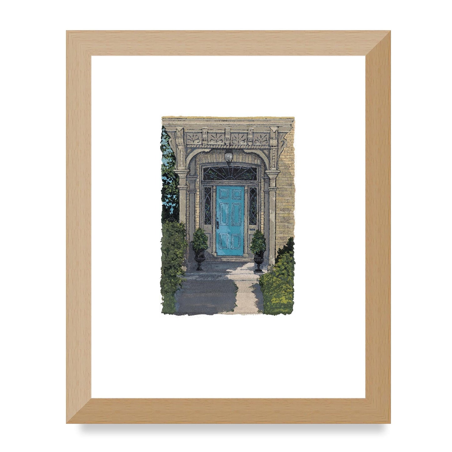 Framed Fine Art Print, Painterly Edge - 8x10 12x15 16x20 inches | Door 3, PEV-1000-1421, Prints, Fine art, White Frame, 20 x 25 cm ,8 x 10 inches