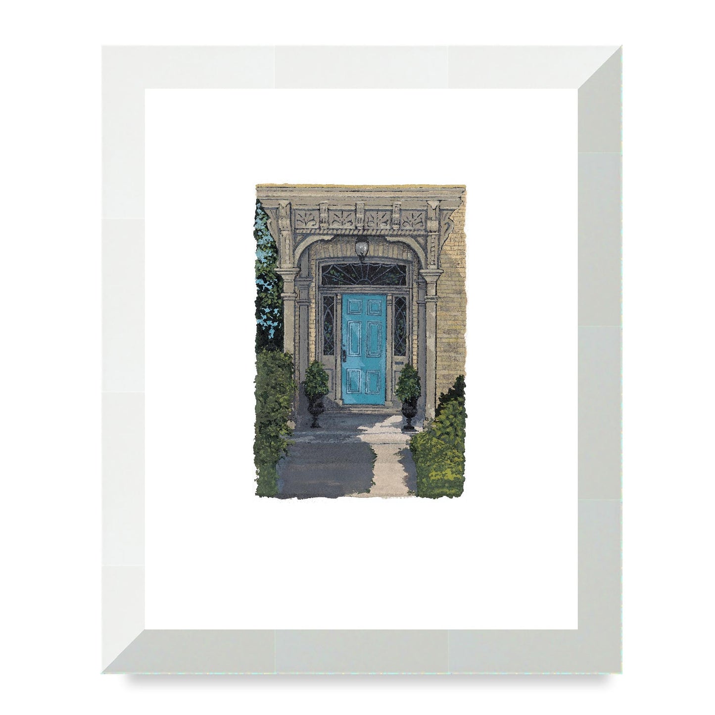 Framed Fine Art Print, Painterly Edge - 8x10 12x15 16x20 inches | Door 3, PEV-1000-1421, Prints, Fine art, Natural Frame, 20 x 25 cm ,8 x 10 inches